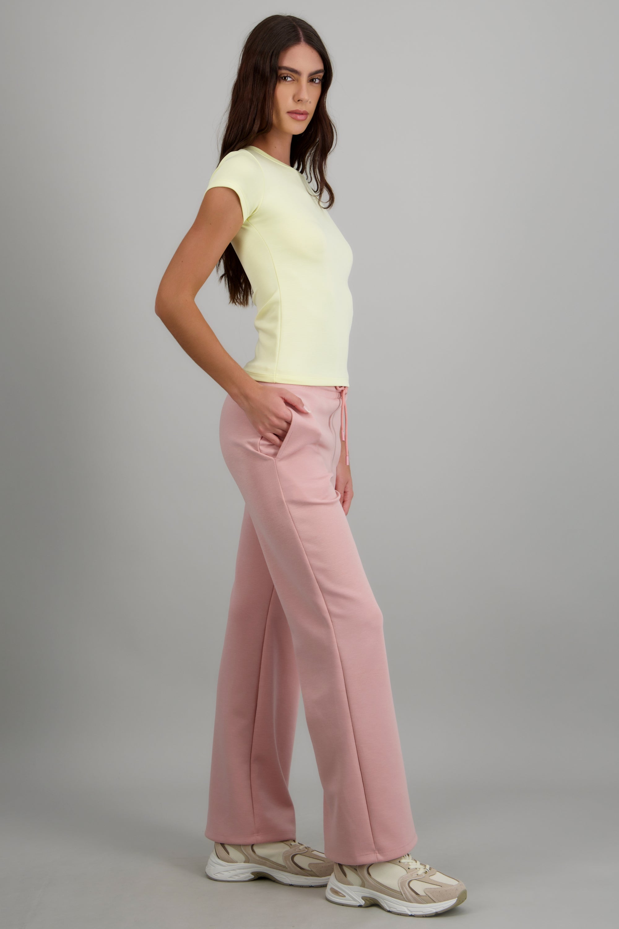 Pants deportivo tacto suave con modal ROSA