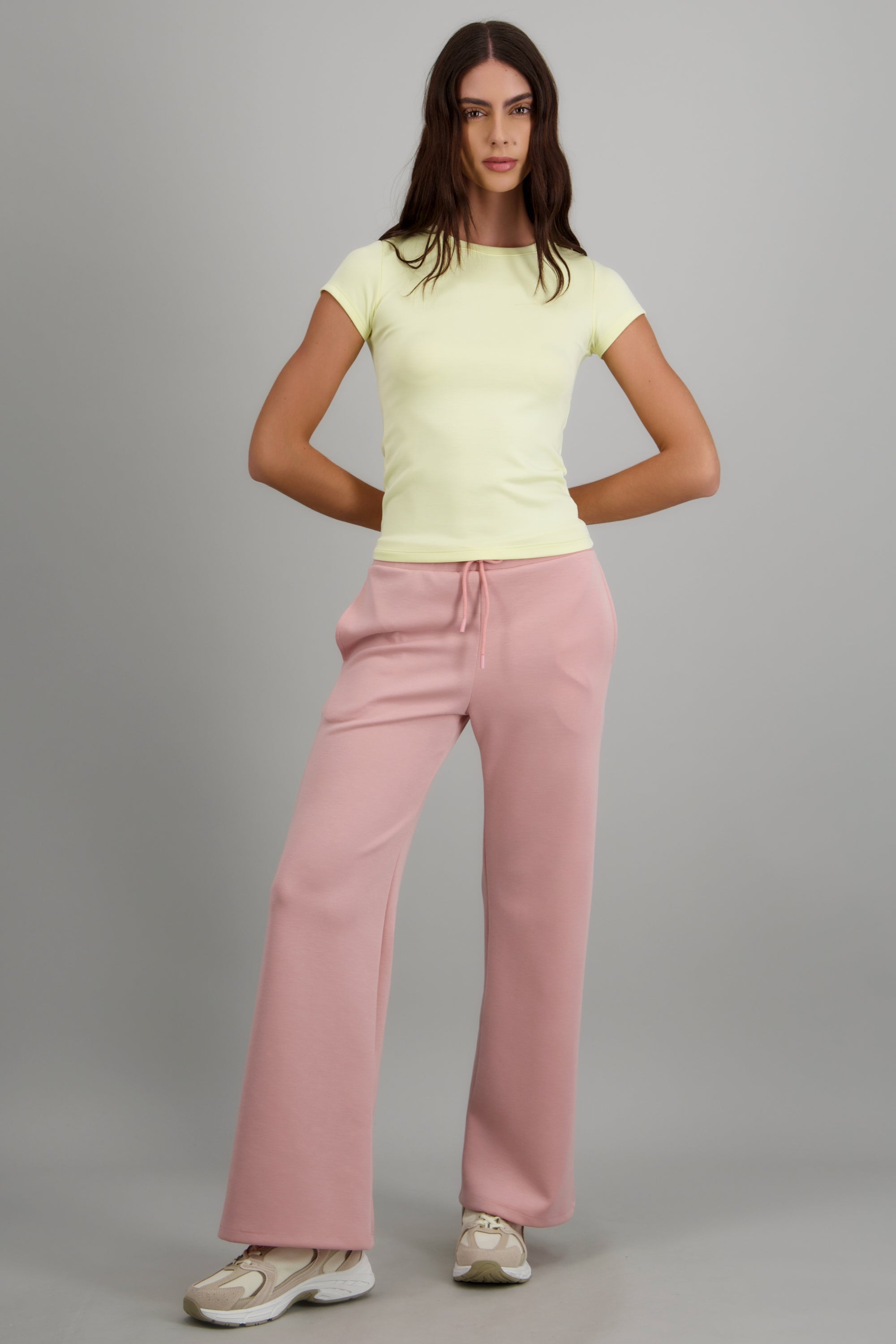 Pants deportivo tacto suave con modal ROSA