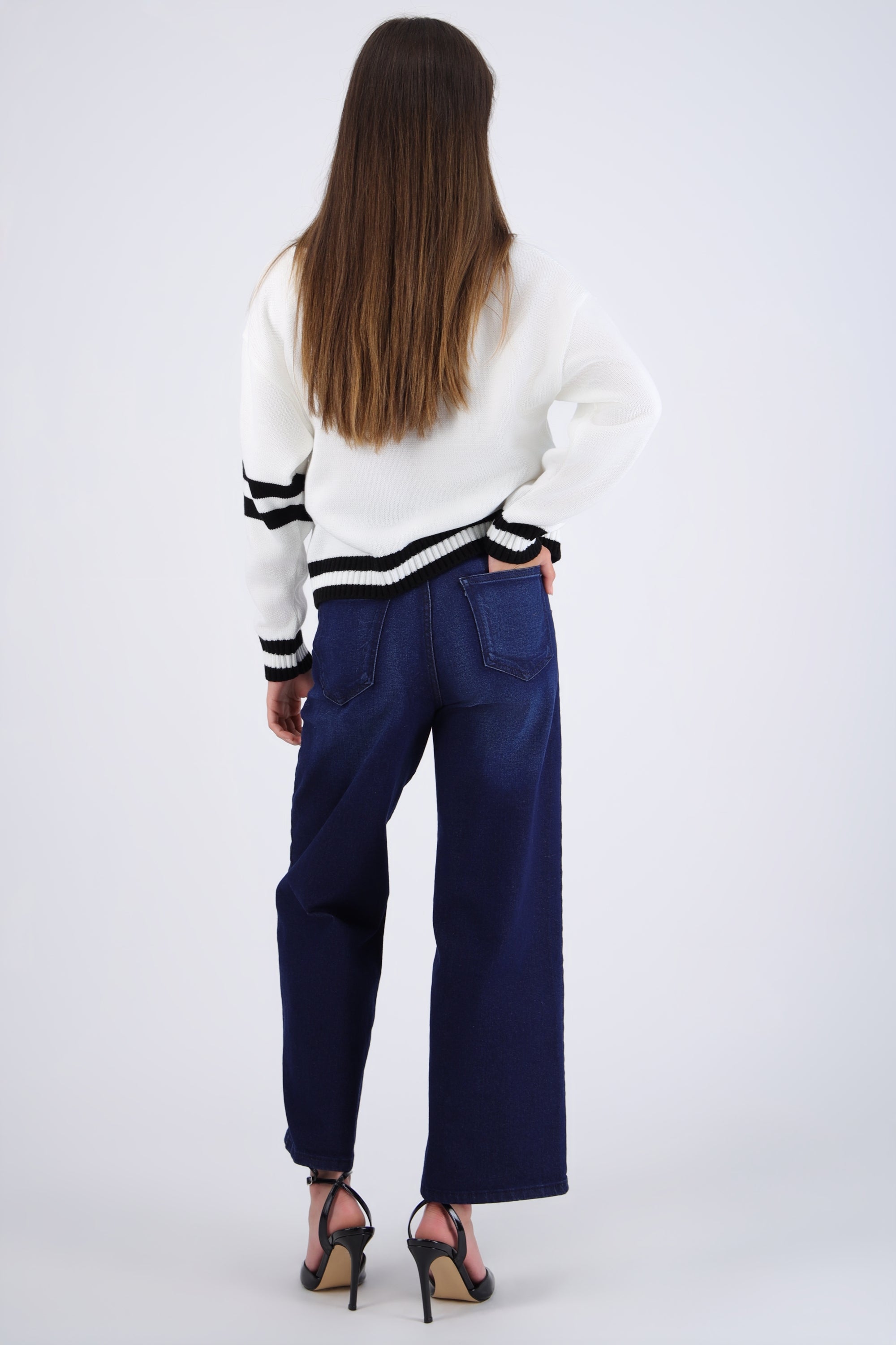 Jeans cropped amplio INDIGO