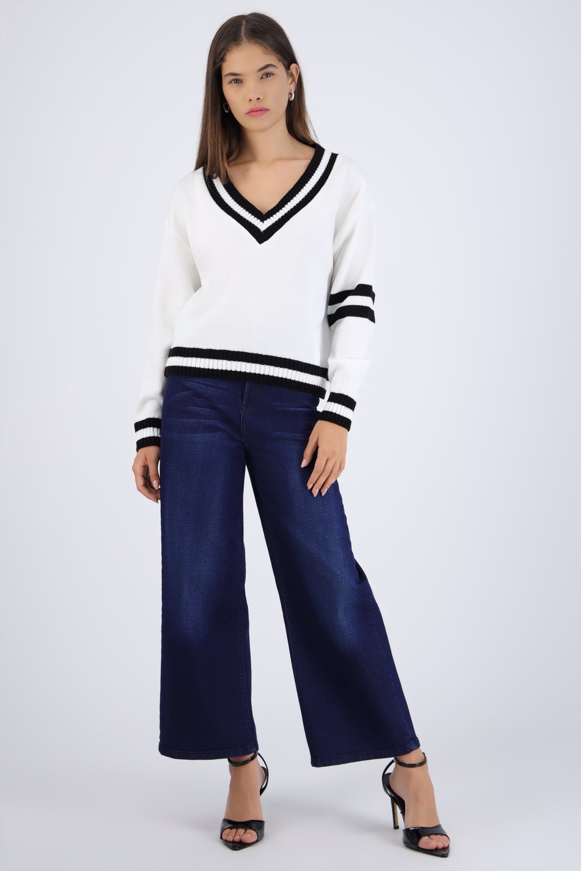 Jeans cropped amplio INDIGO