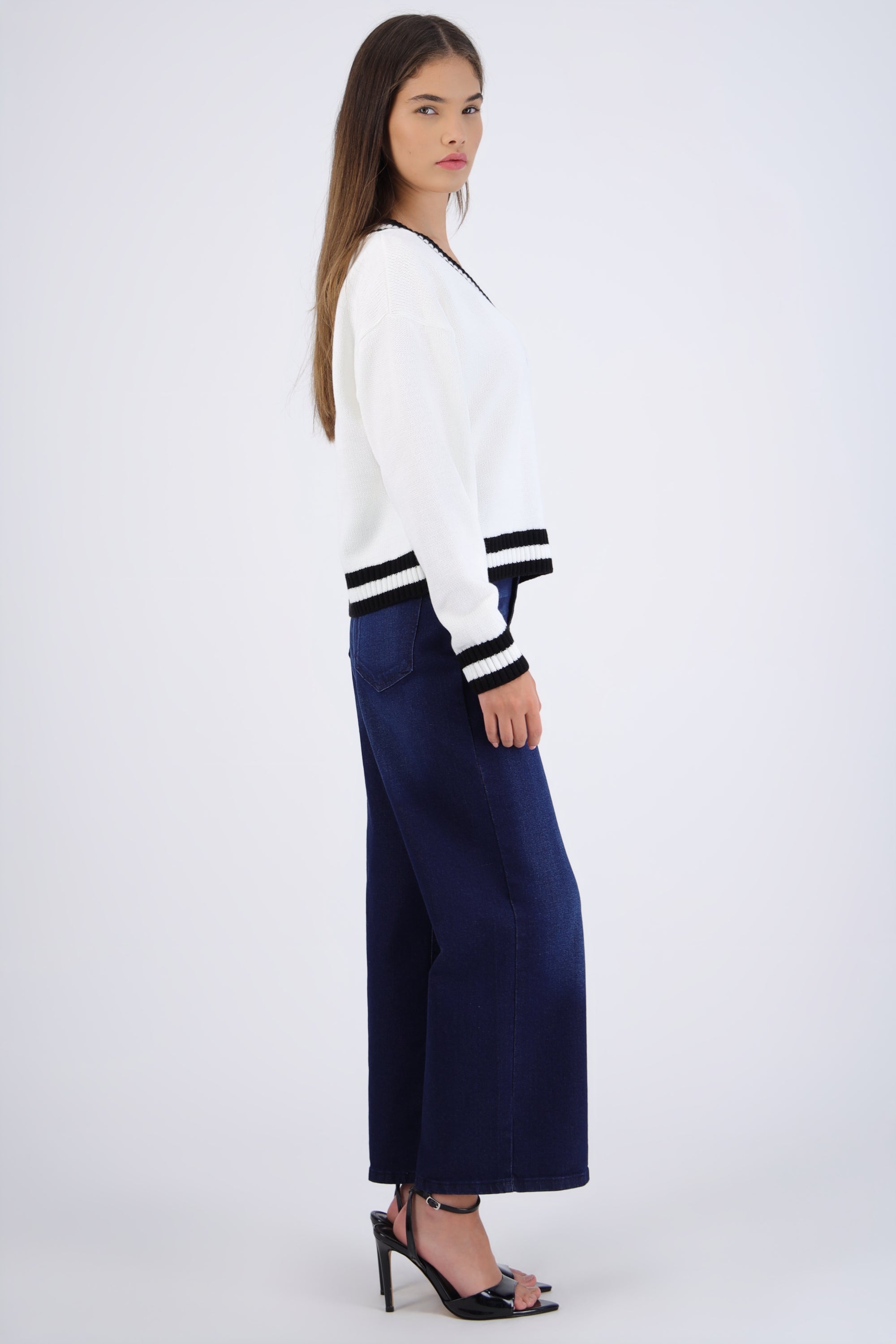 Jeans cropped amplio INDIGO