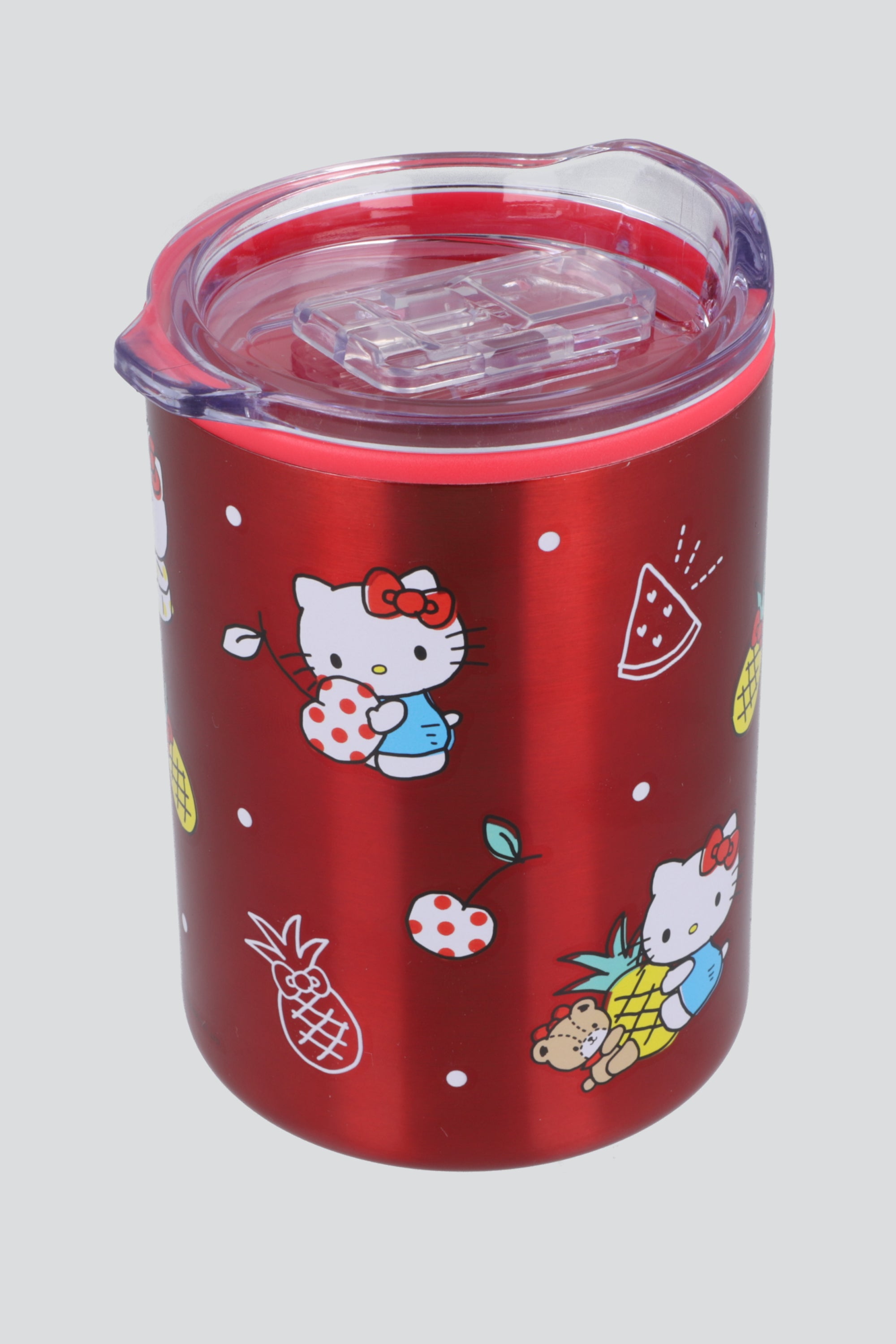 Termo doble pared Hello Kitty frutas 350 ml ROJO COMBO