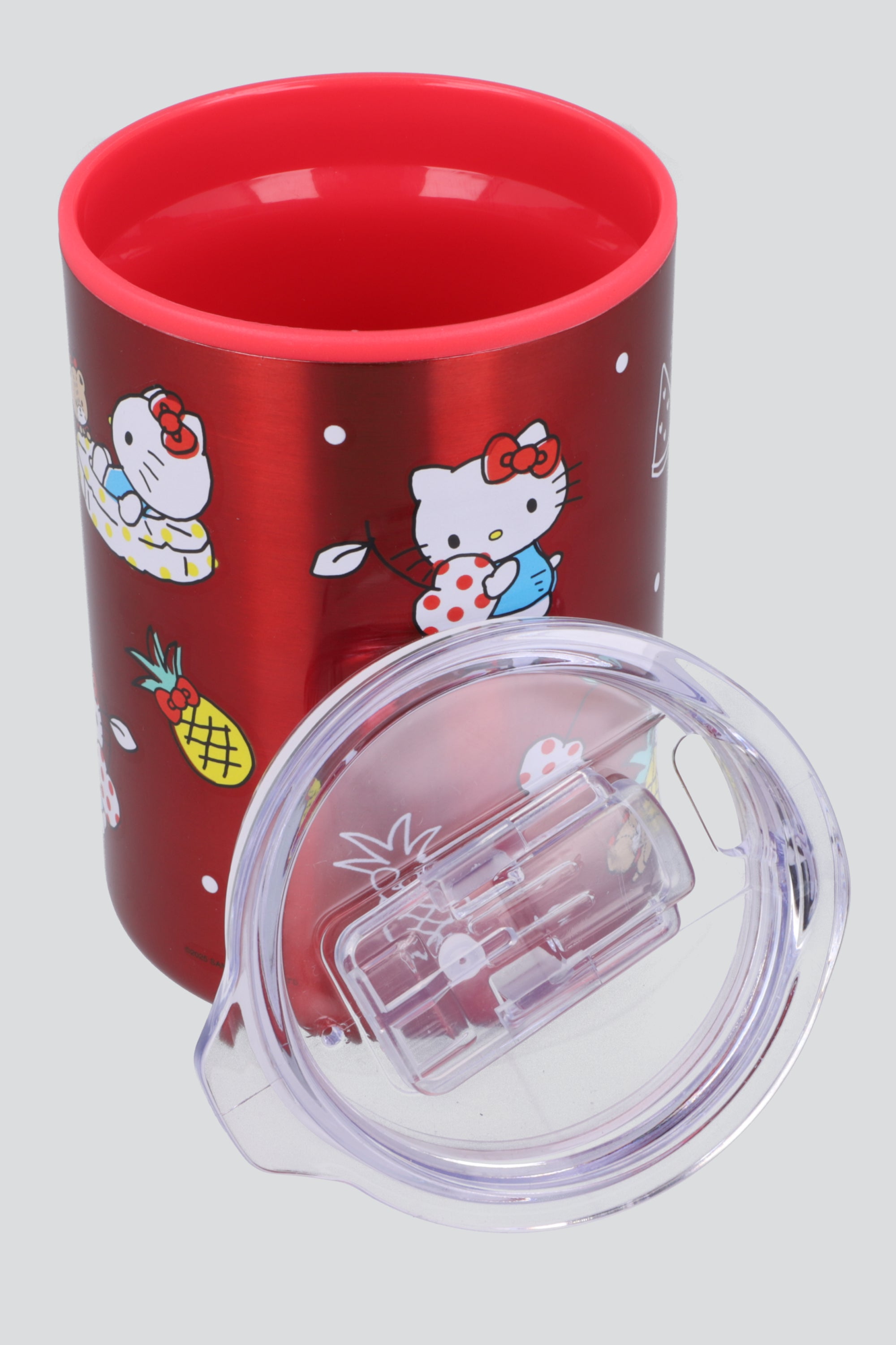 Termo doble pared Hello Kitty frutas 350 ml ROJO COMBO