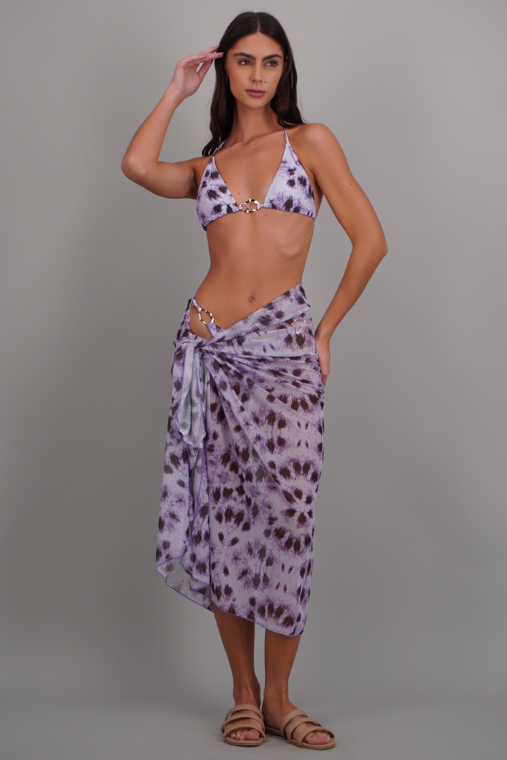Bikini tres piezas estampado degradado