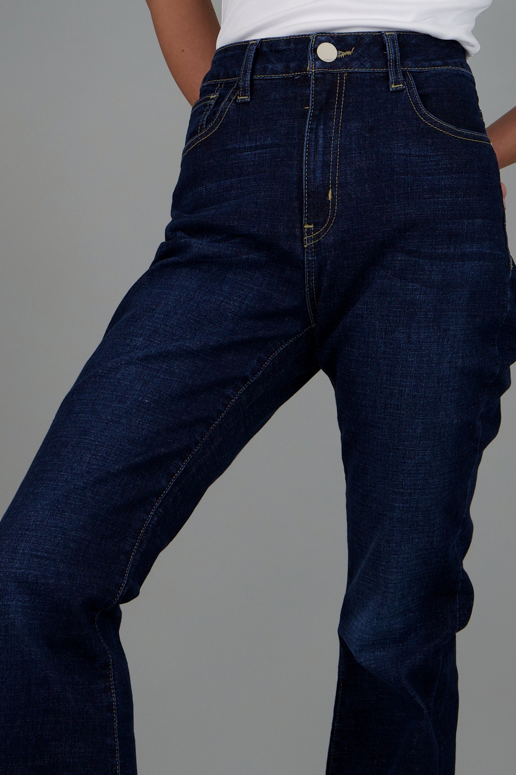 Jeans flare cintura alta DARK WASH