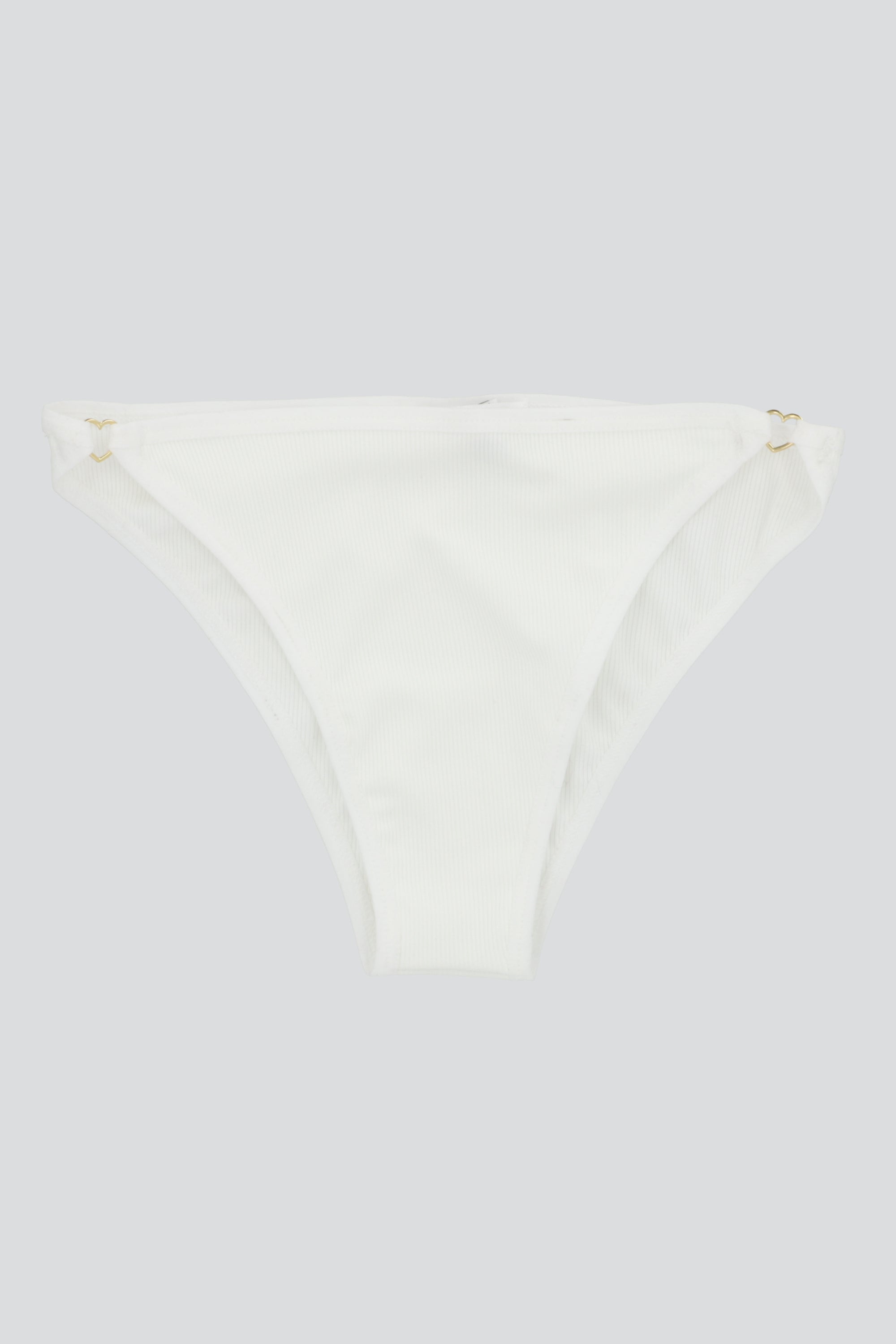 Bikini rib detalle corazon BLANCO