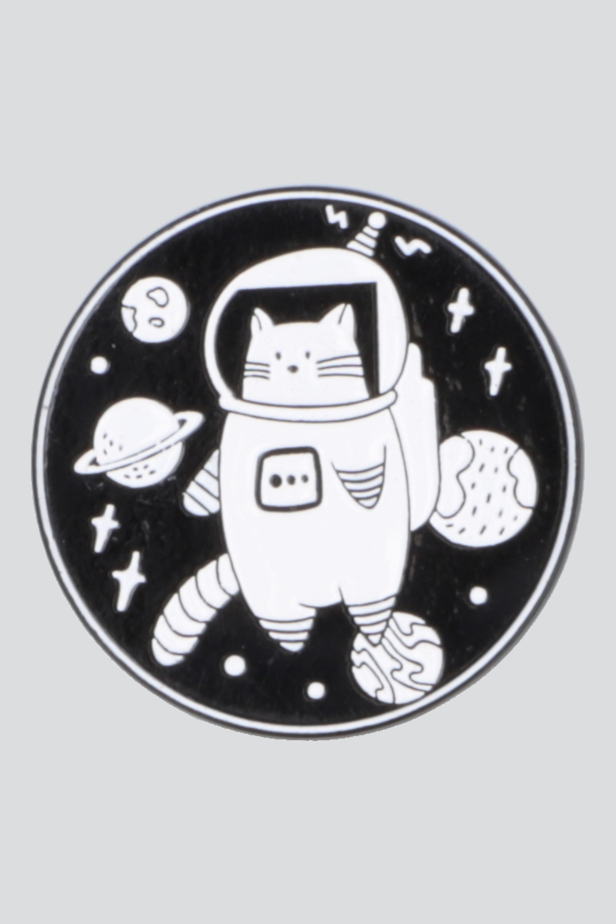 Pin gato astronauta NEGRO