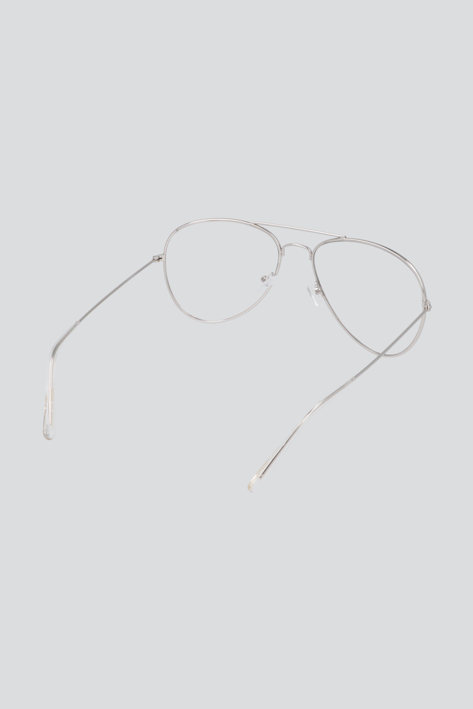 Lente aviador slim protección blue light PLATA