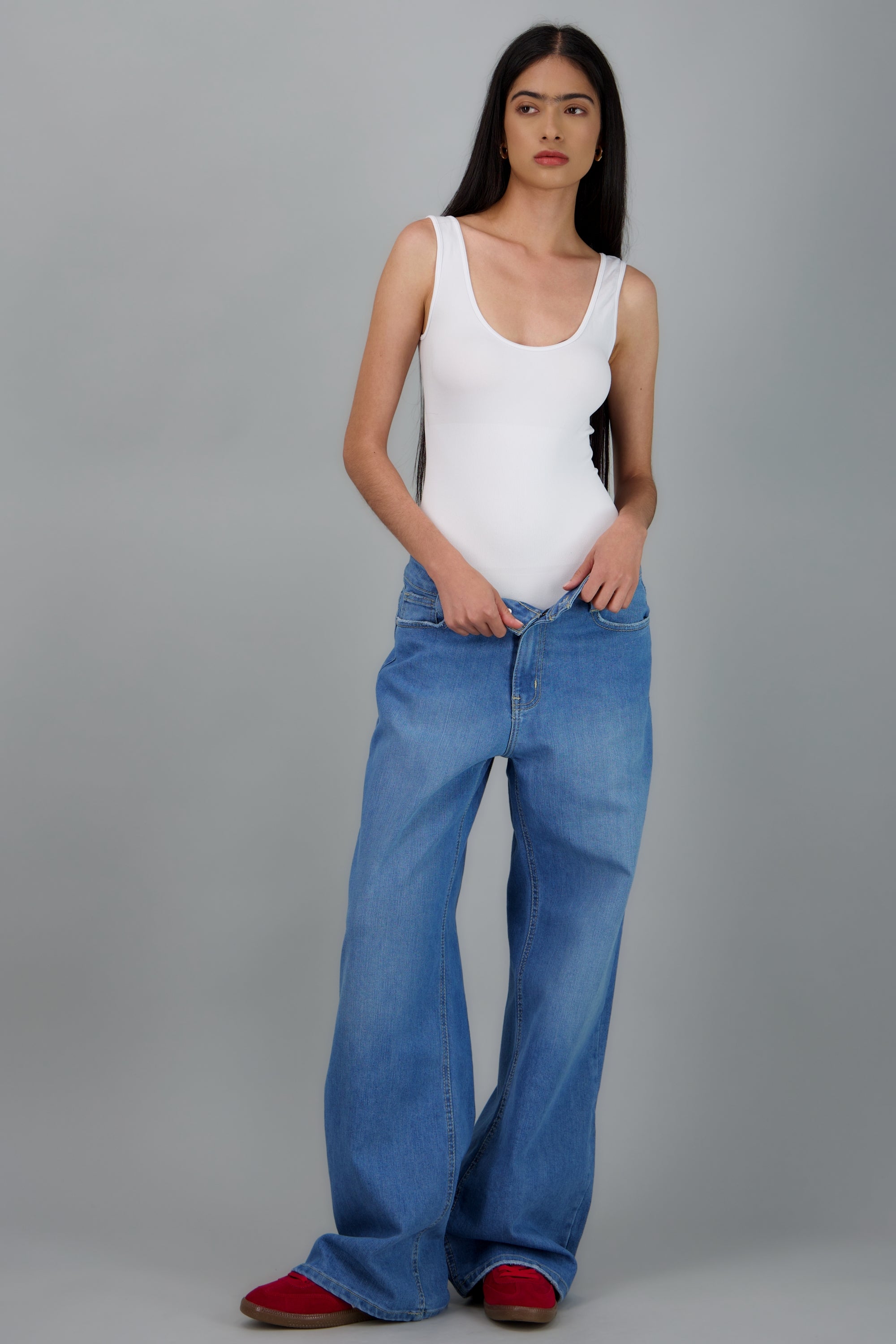 Jeans wide leg urban MEDIUM WASH