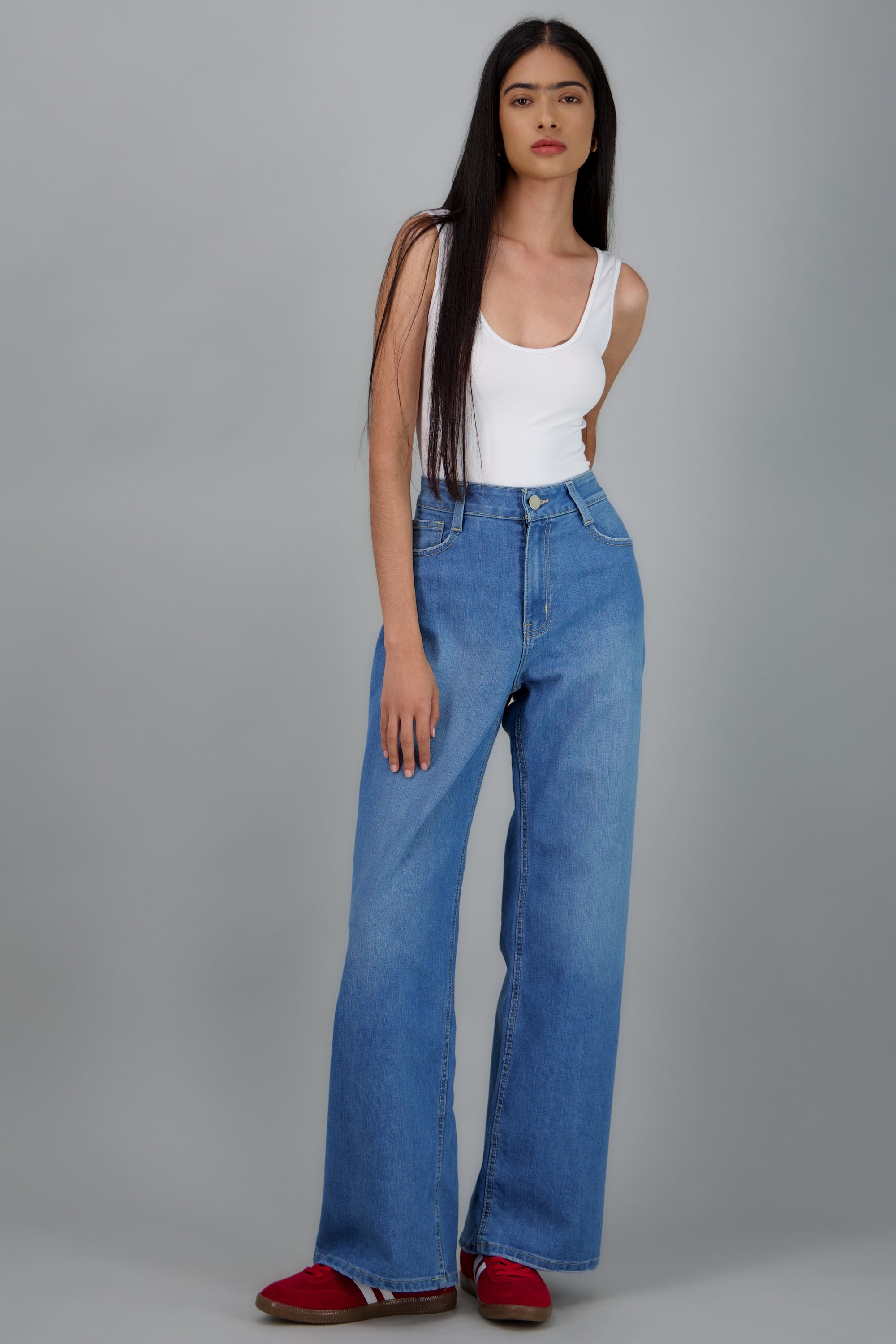 Jeans wide leg urban MEDIUM WASH