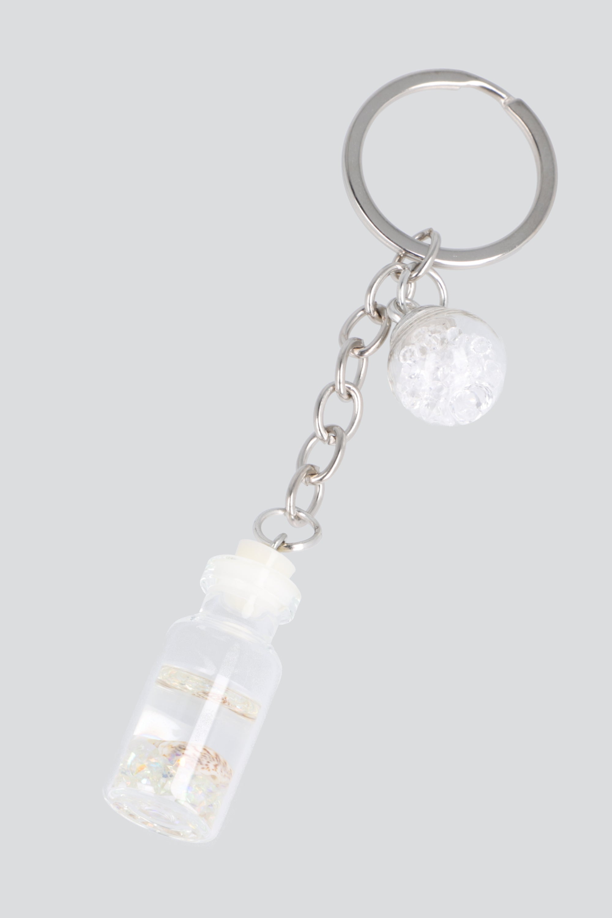 Llavero frasco esfera BLANCO