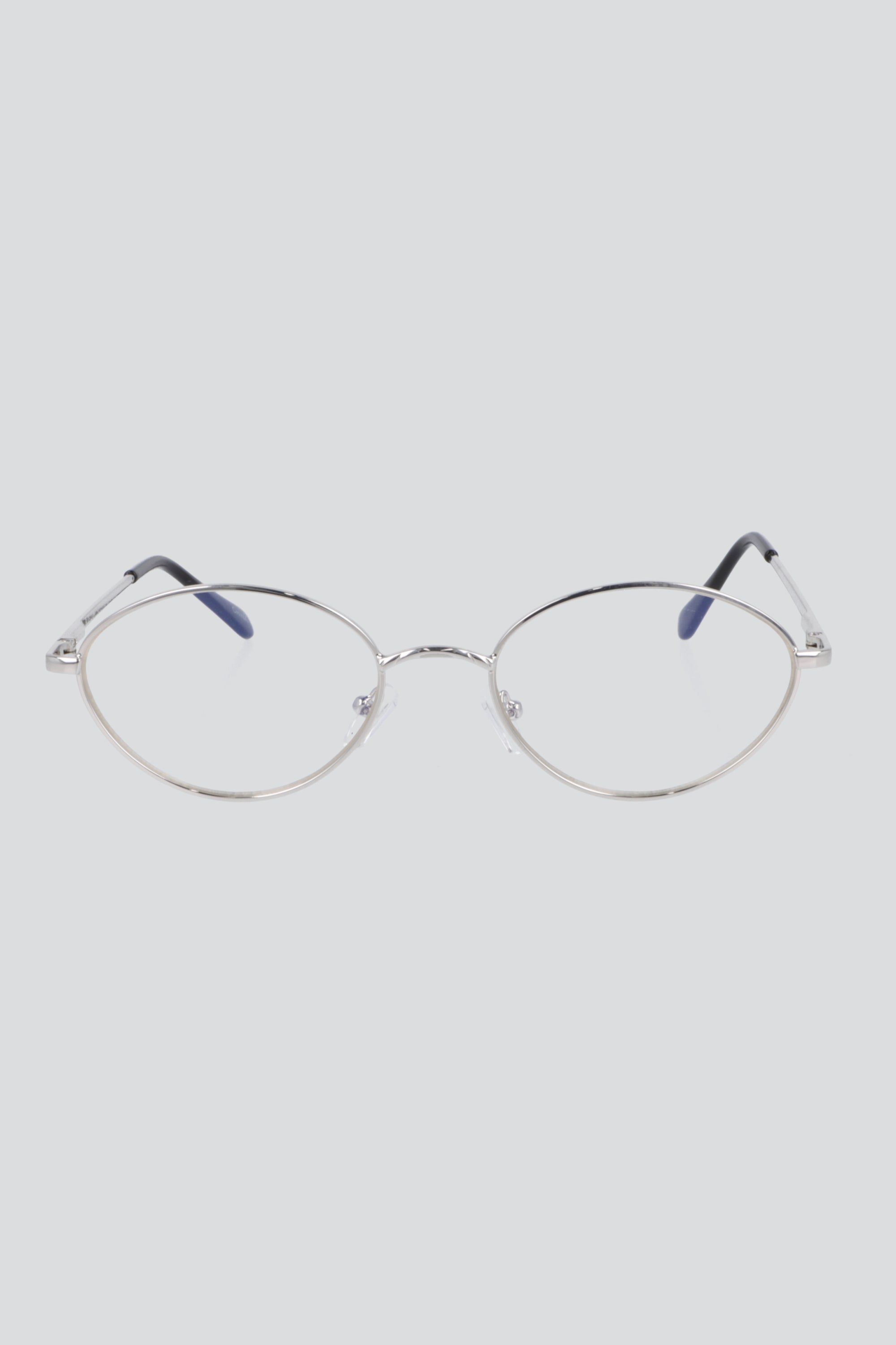 Lentes slim semi redondos luz azul PLATA