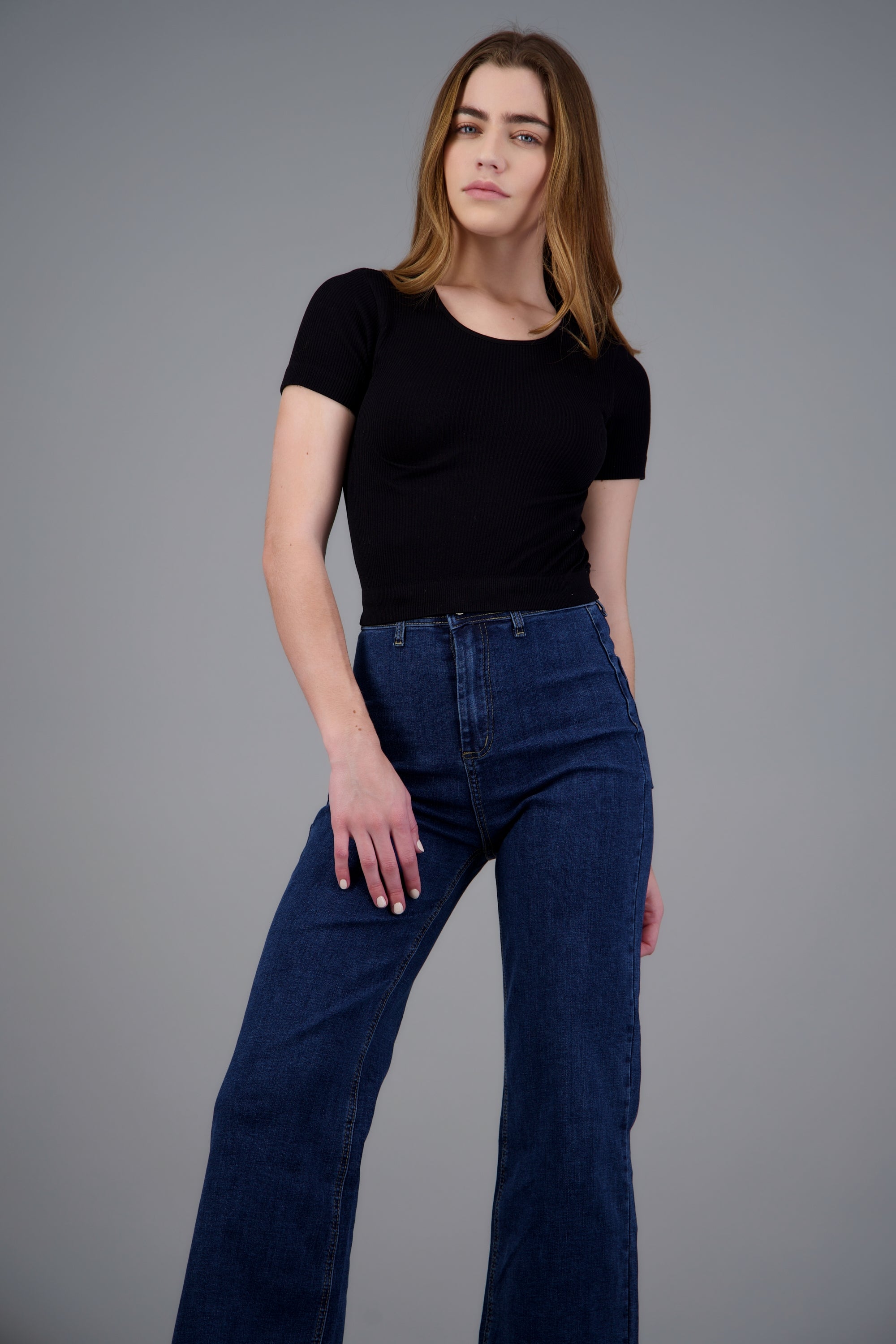 Top seamless tacto suave NEGRO