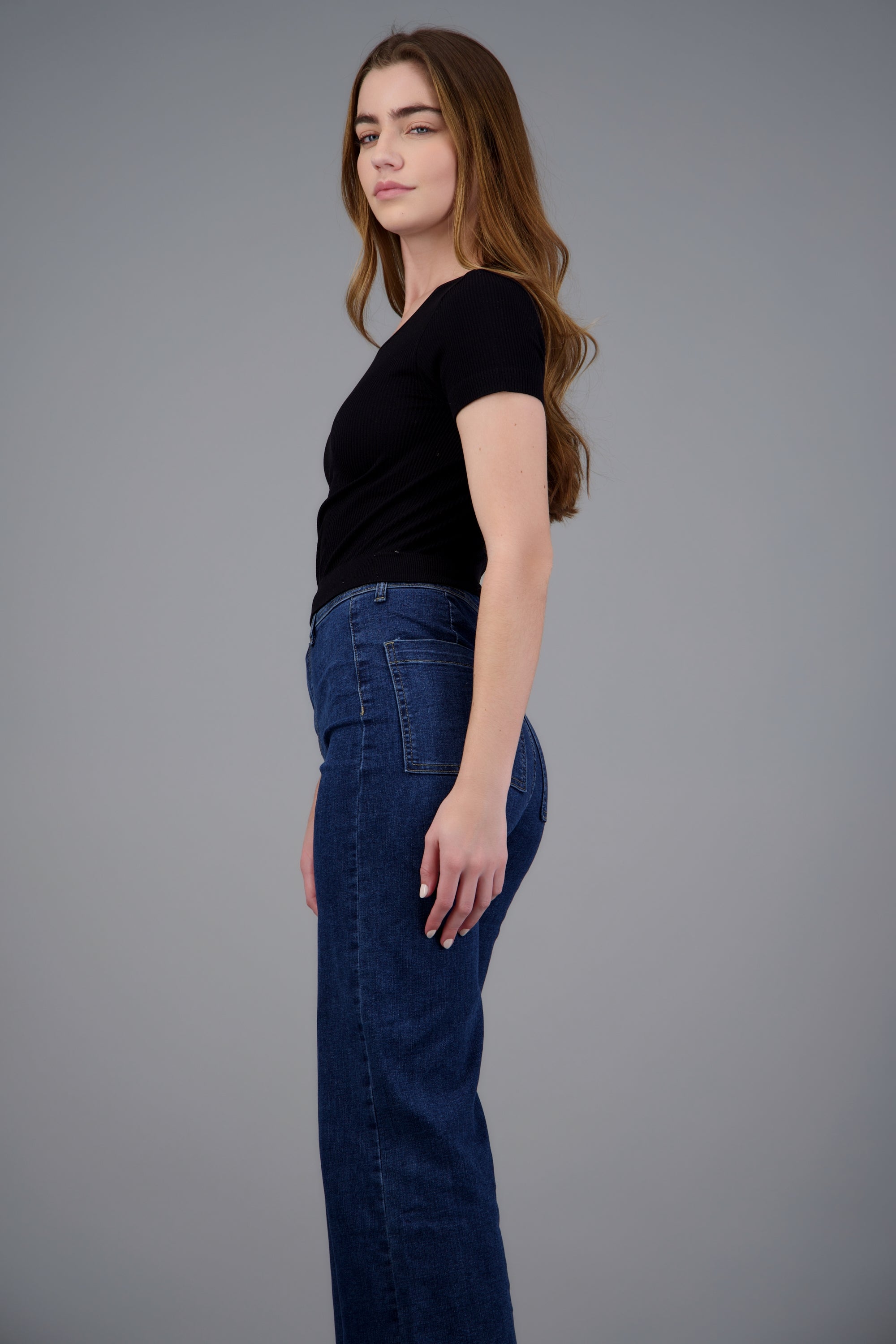 Top seamless tacto suave NEGRO