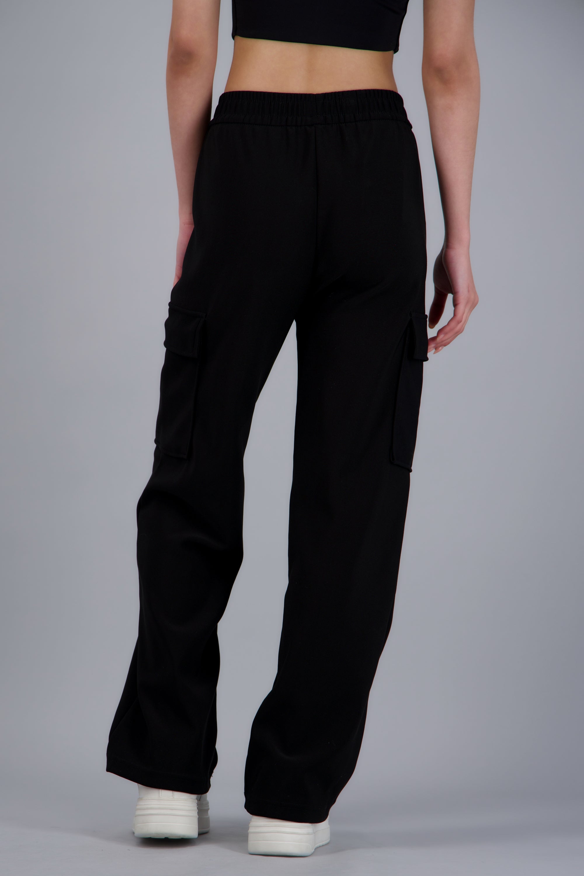 Pants cargo tacto suave NEGRO