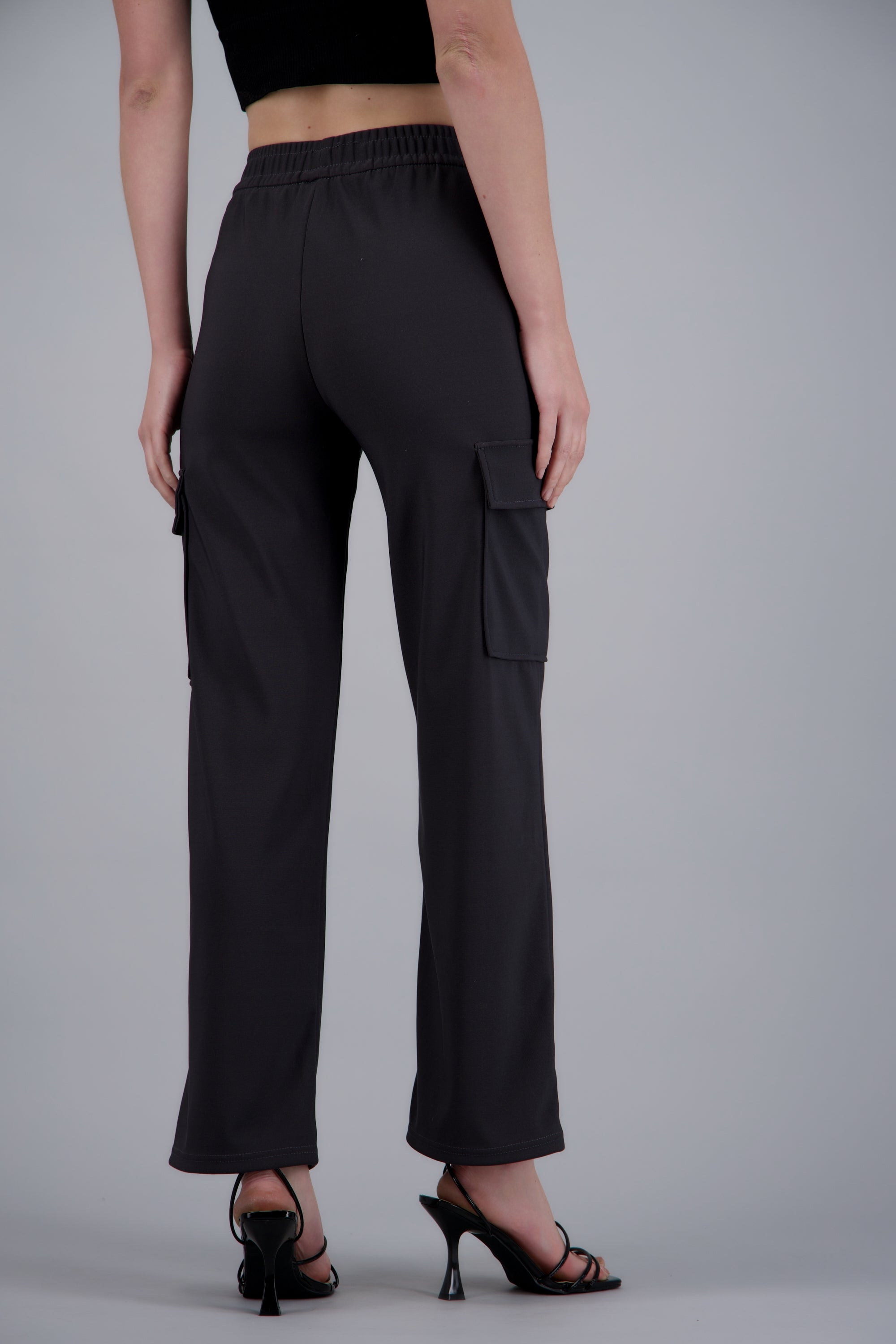 Pants cargo tacto suave GRIS OBSCURO