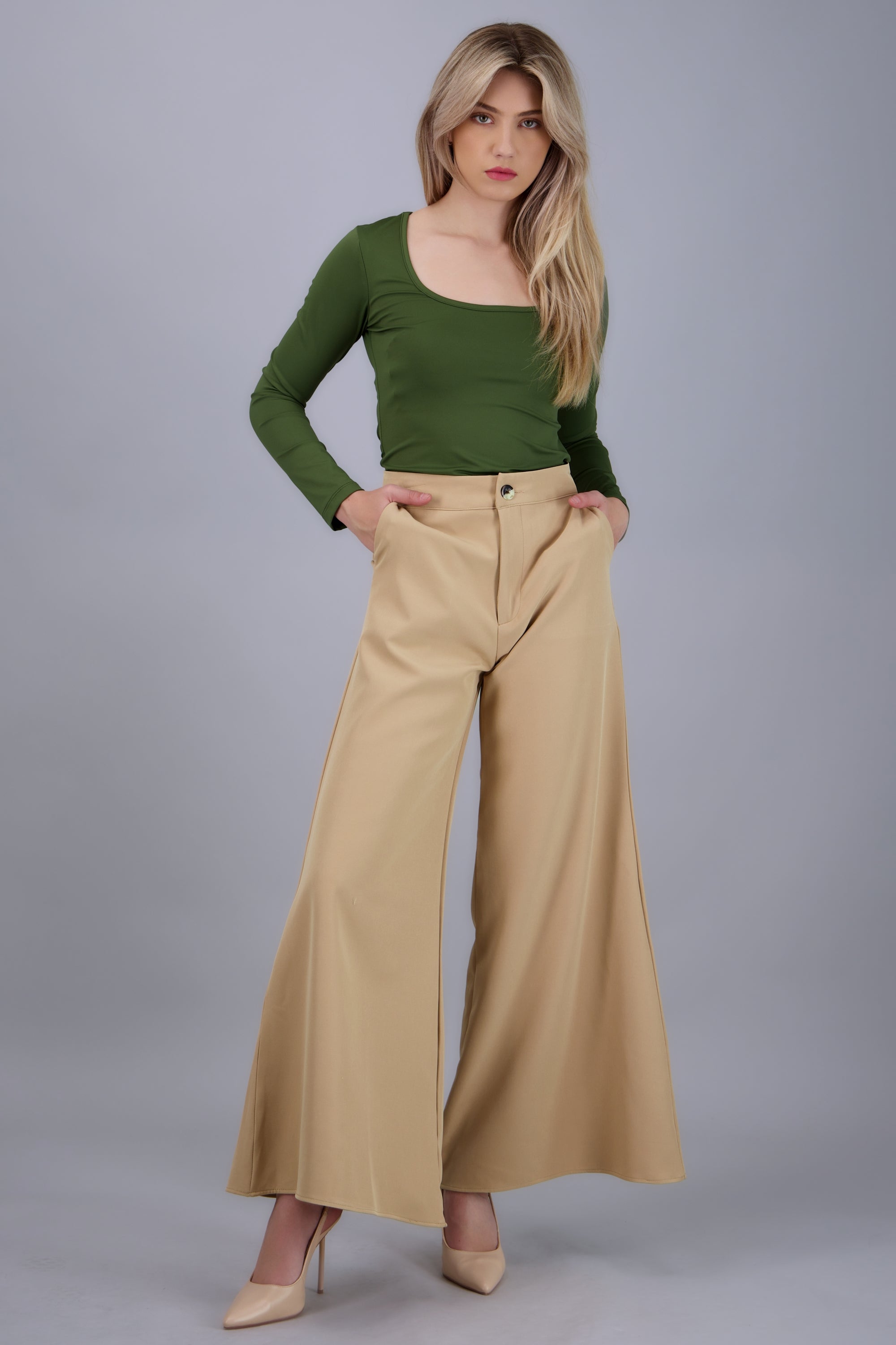 Pantalon extra wide leg fluido ARENA