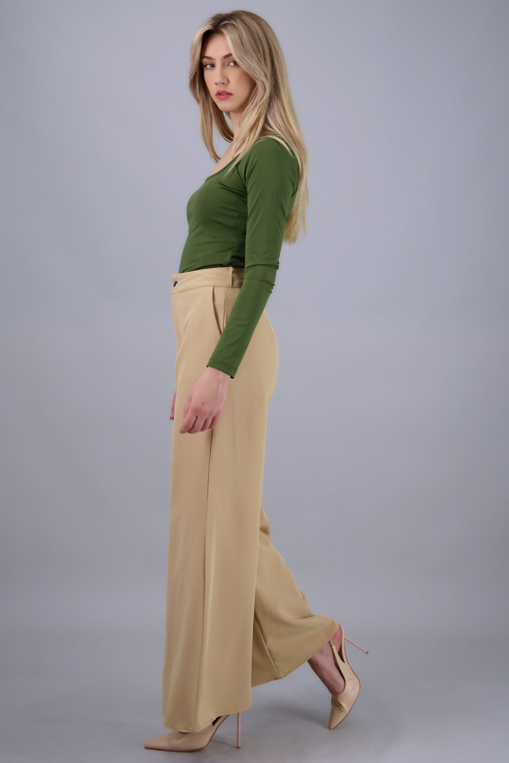 Pantalon extra wide leg fluido ARENA