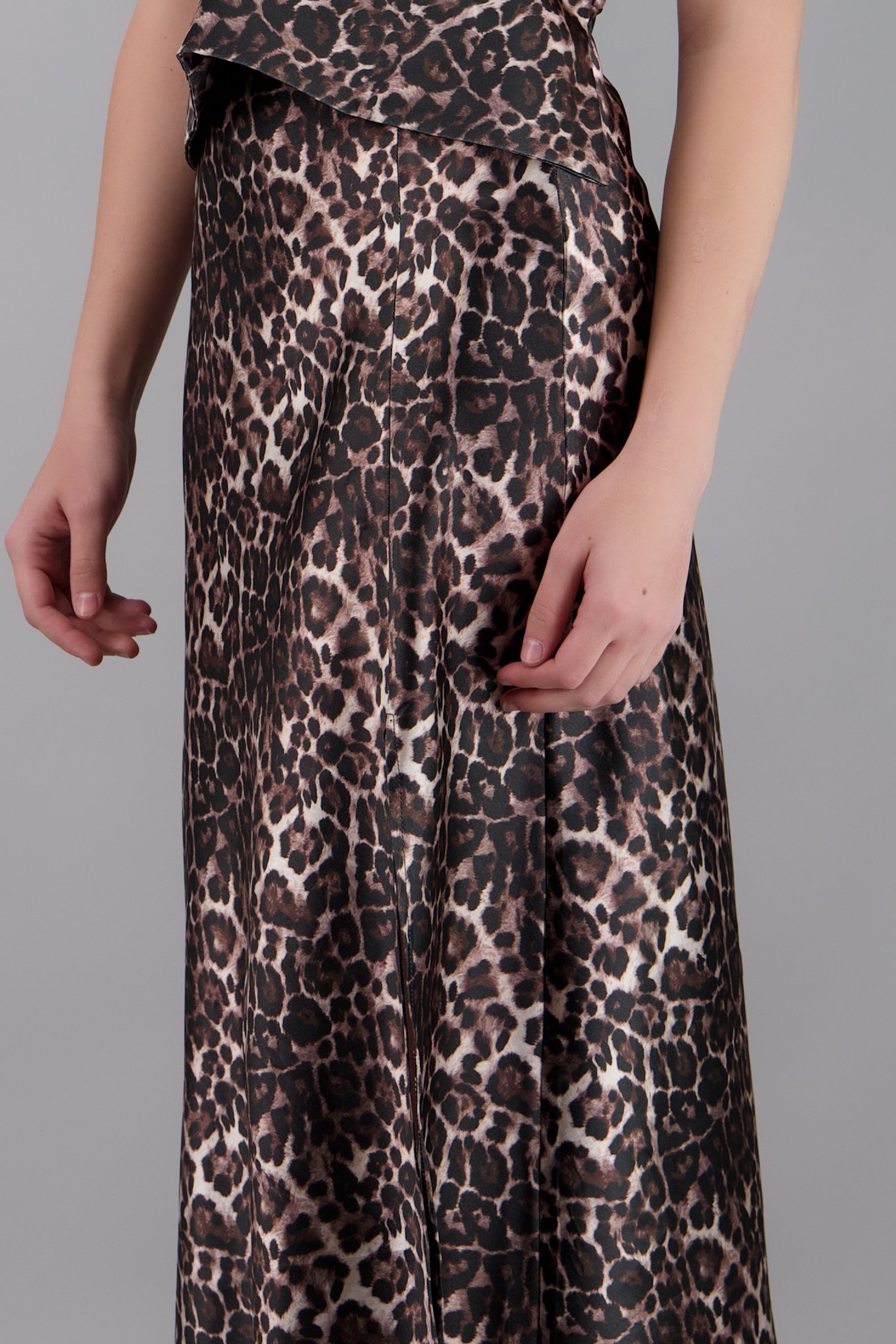 falda midi animal print CAFE COMBO