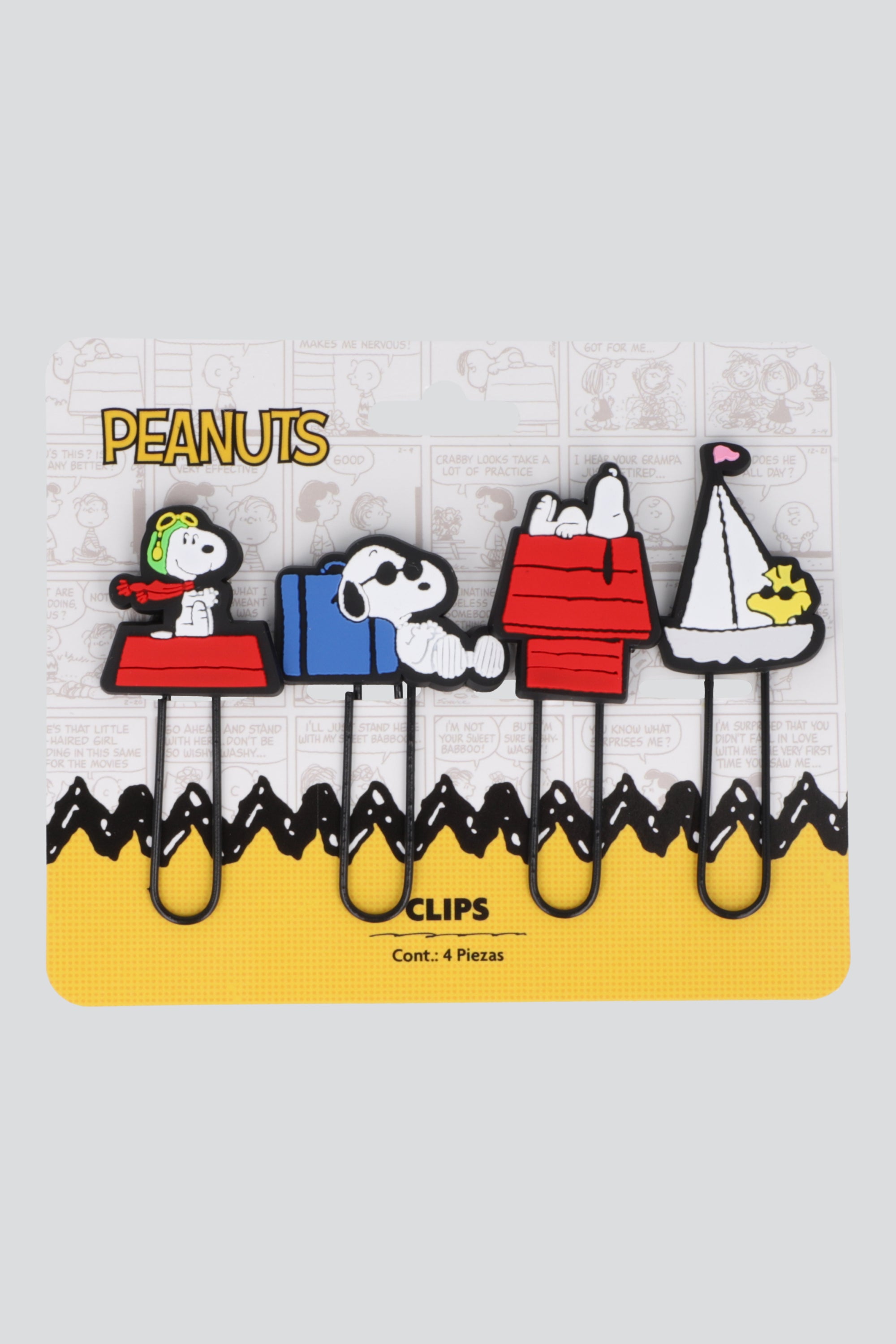 Set de clips Snoopy ROJO COMBO