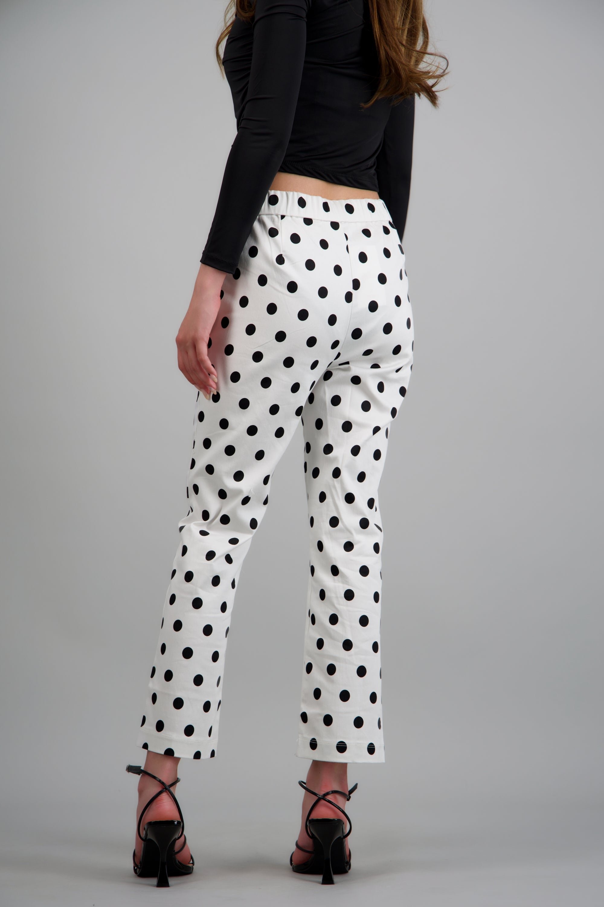 Pantalones polka dots BLANCO COMBO