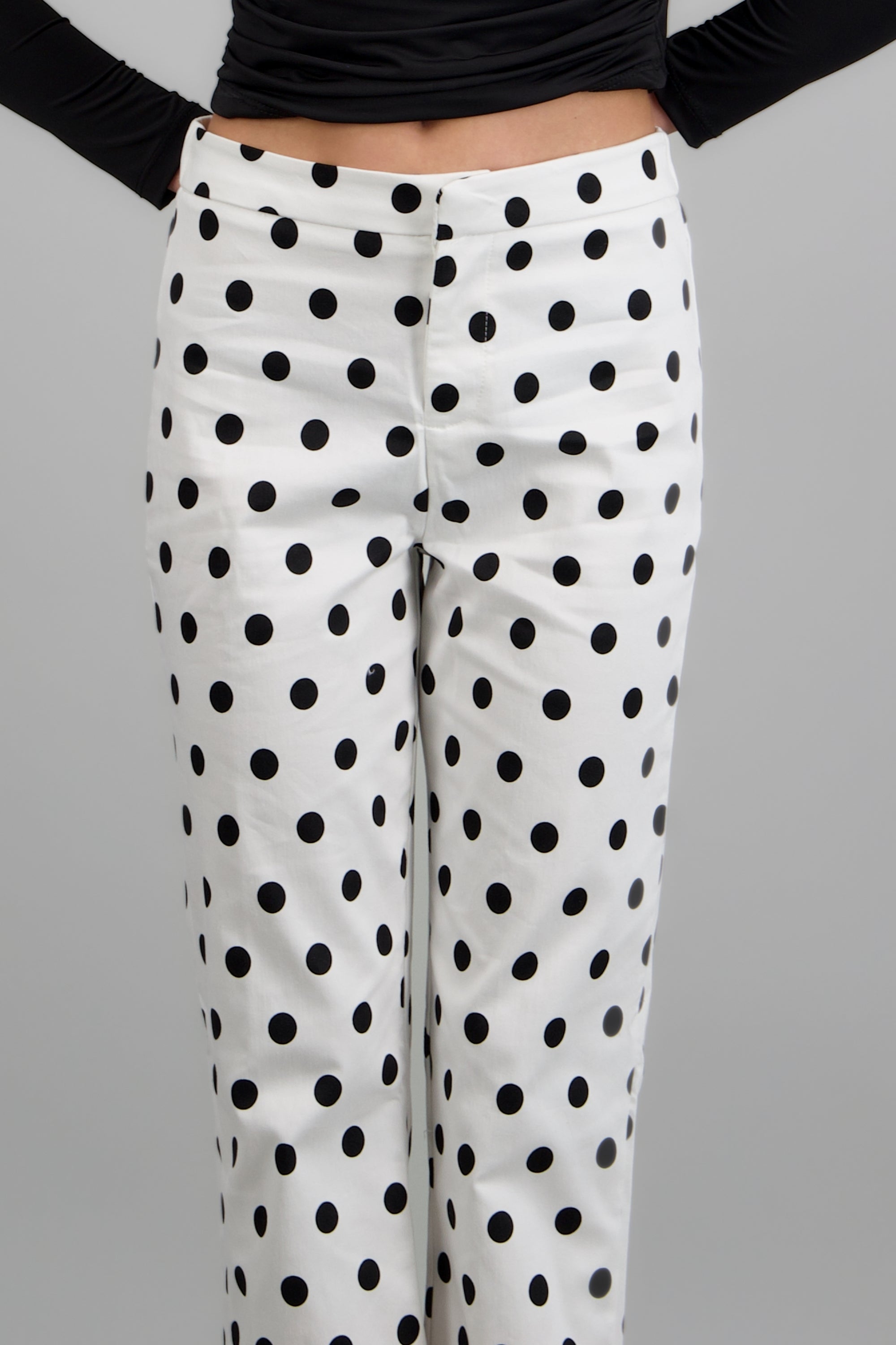 Pantalones polka dots BLANCO COMBO