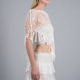 PONCHO ASIMETRICO C/LENTEJUELAS