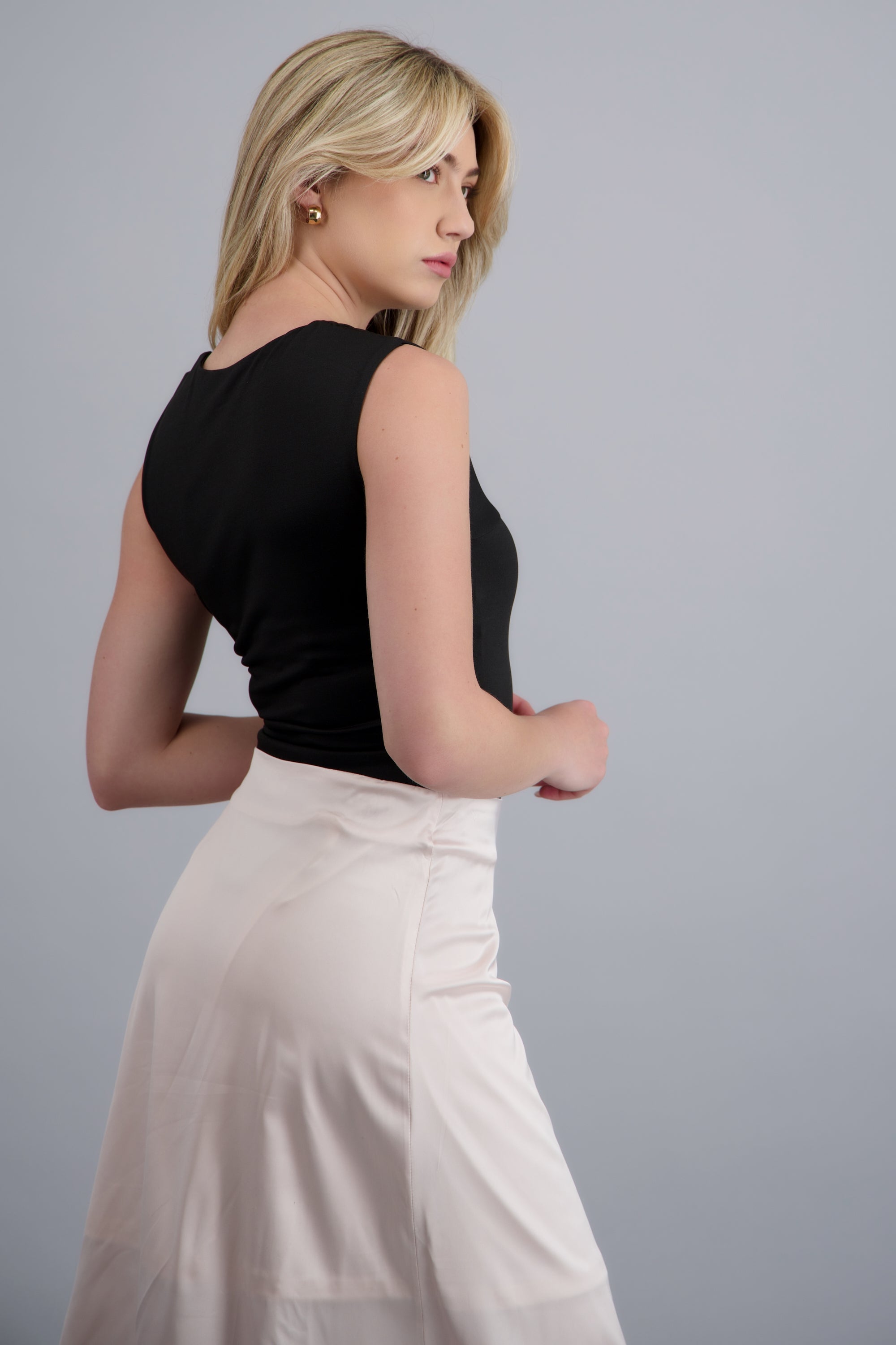 Bodysuit asimetrico detalle herraje NEGRO