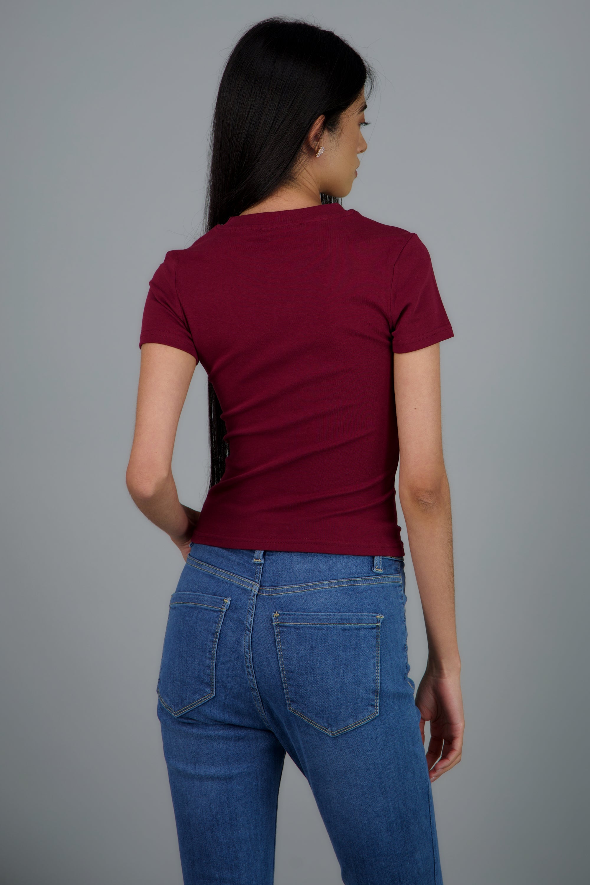 Top osito con manga corta VINO COMBO