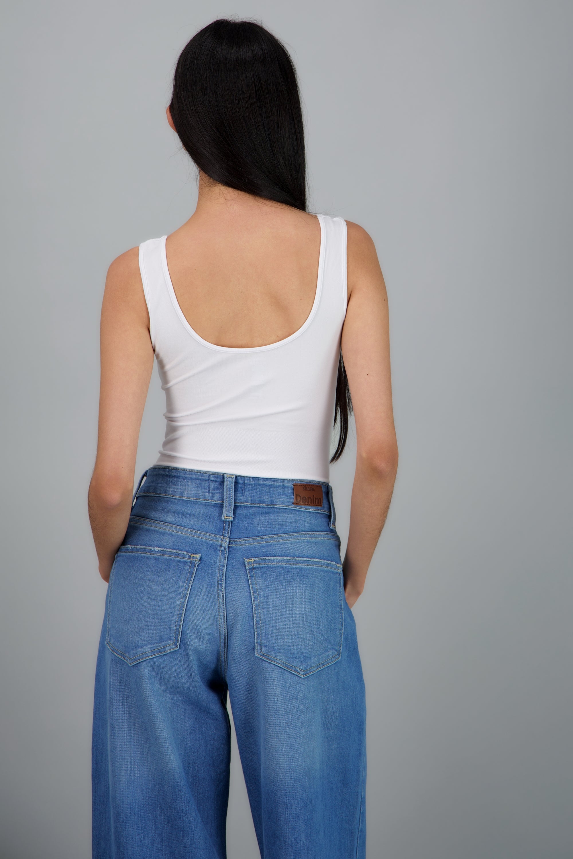 Bodysuit con compresion de abdomen BLANCO