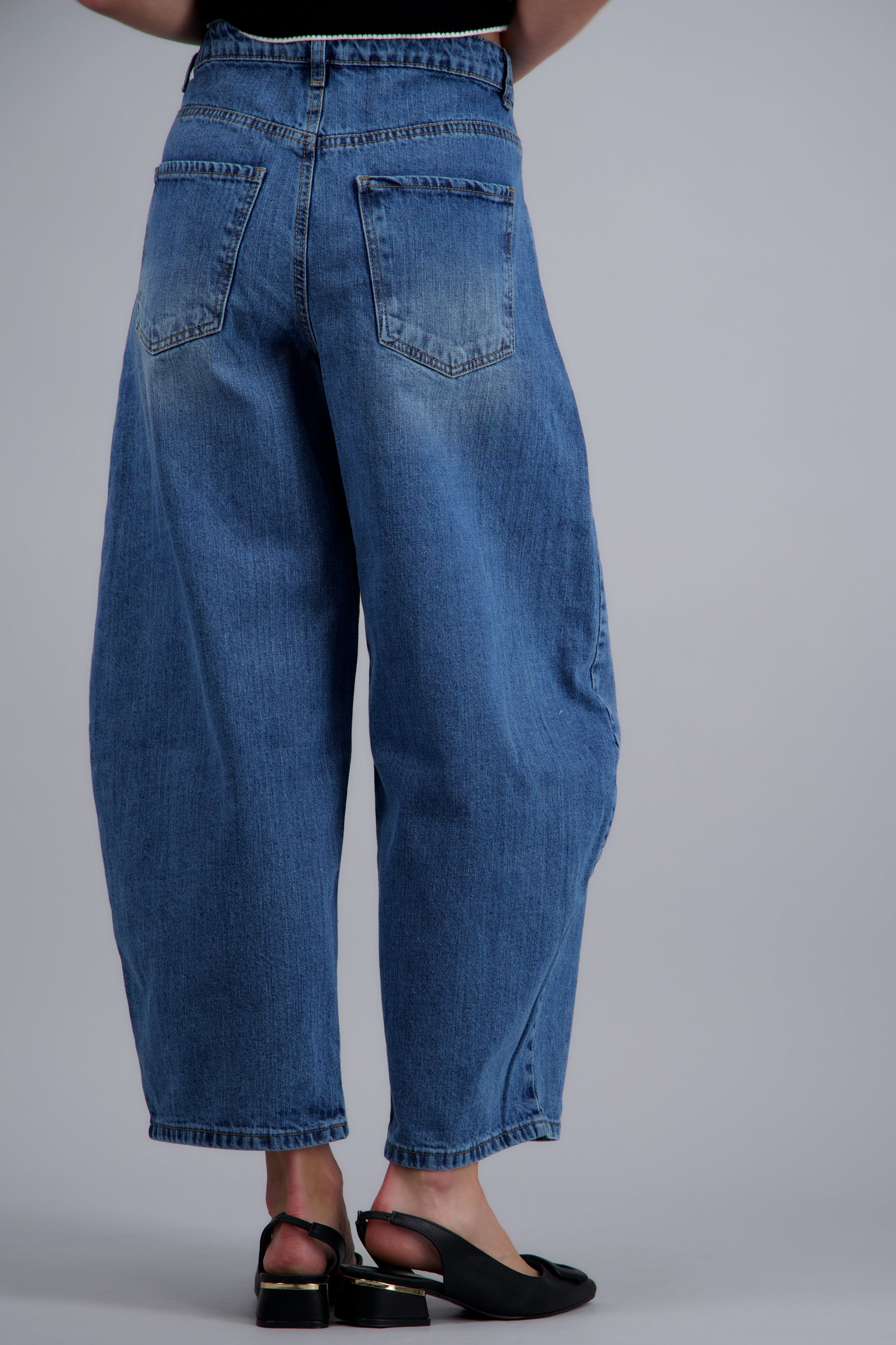Jeans balloon tiro medio MEDIUM WASH