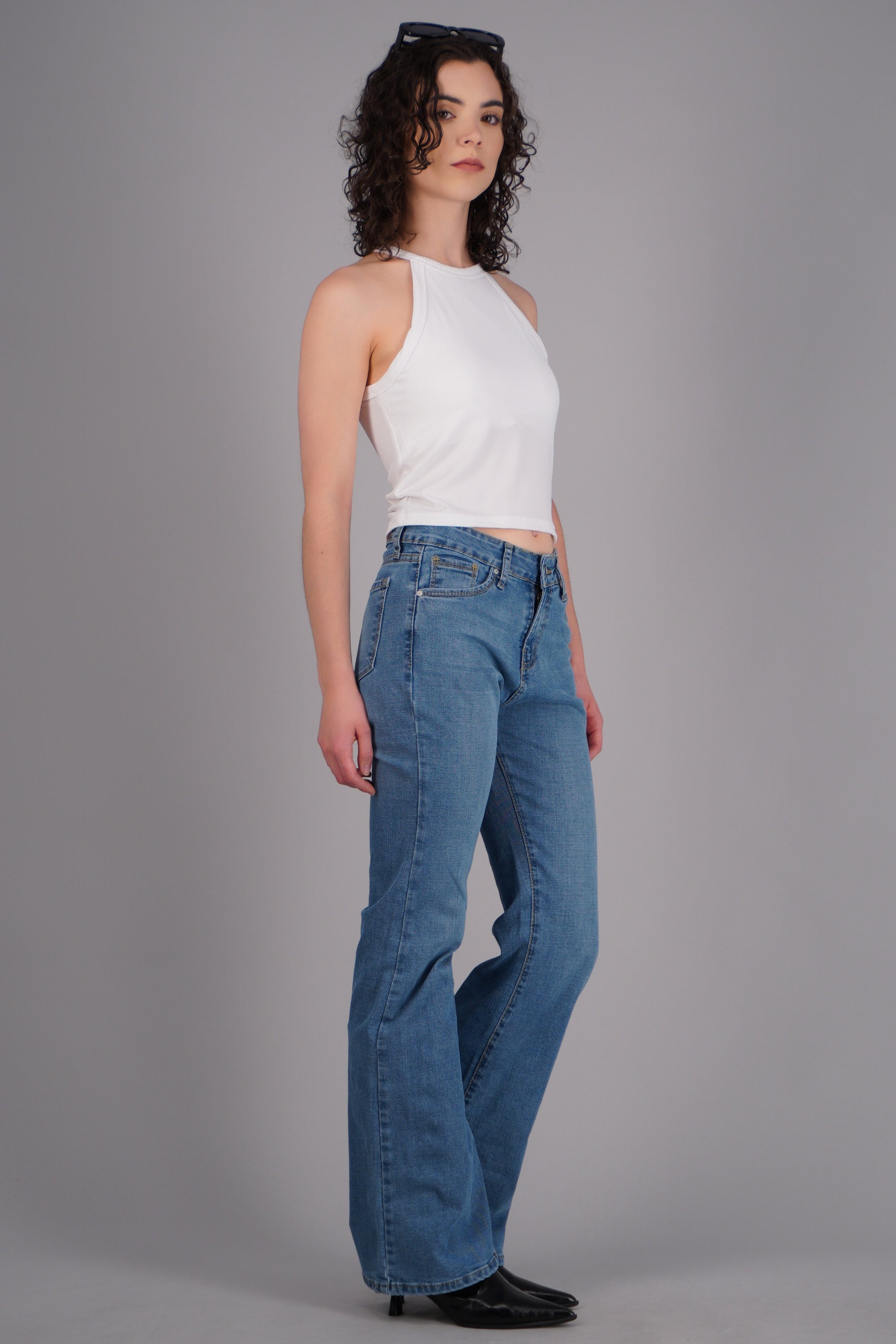 Jeans flare slim LIGHT WASH
