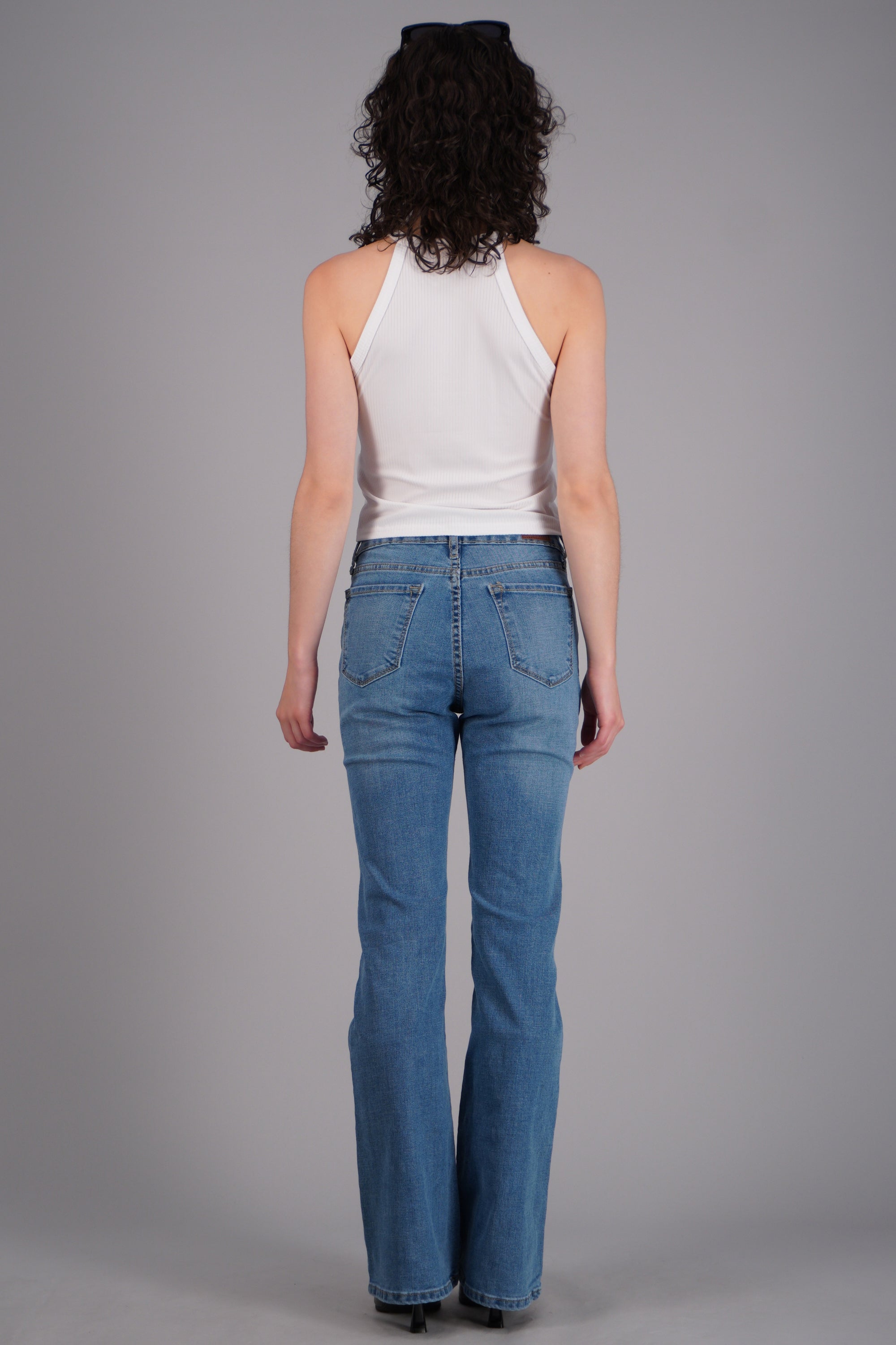 Jeans flare slim LIGHT WASH