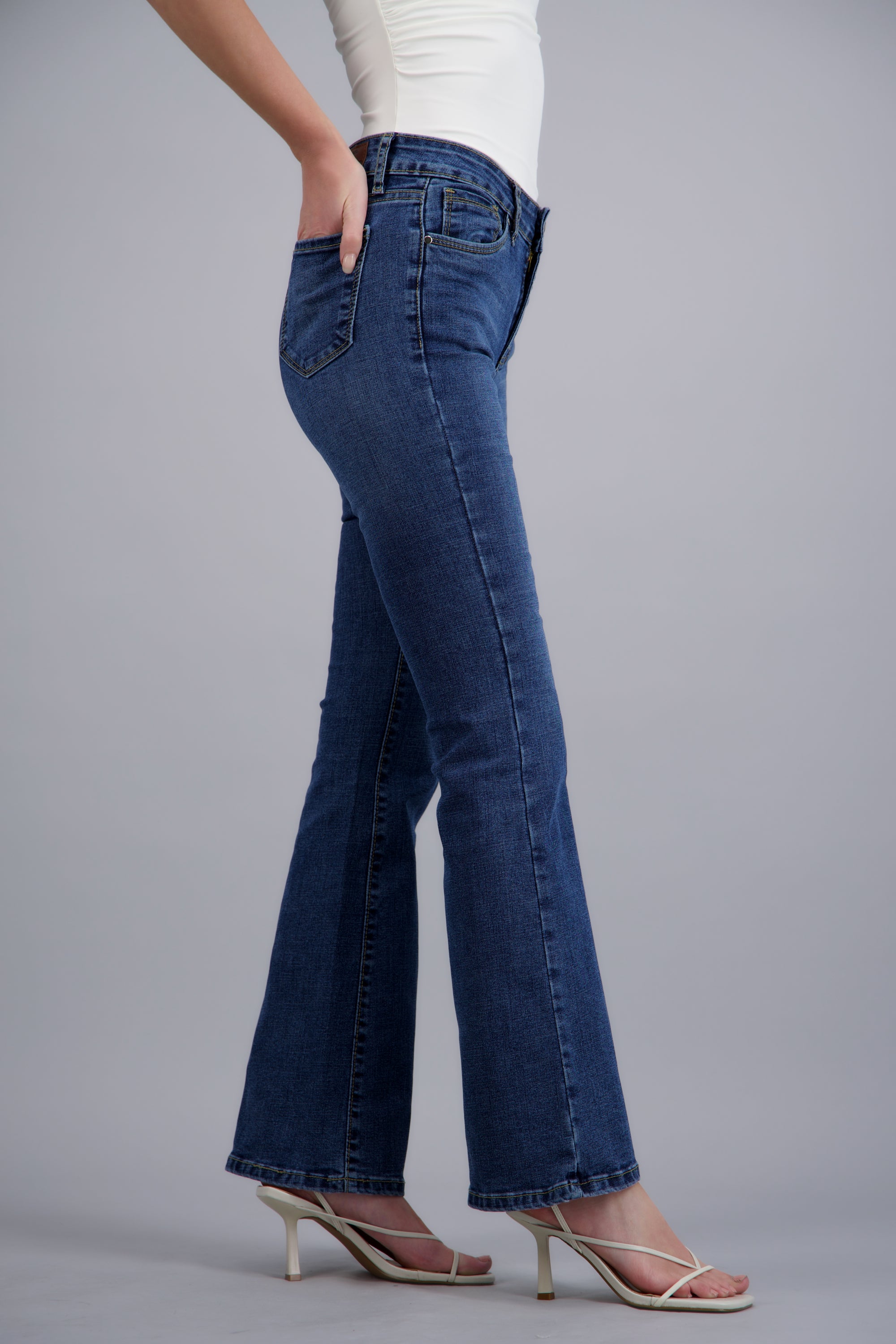 Jeans flare slim DARK WASH