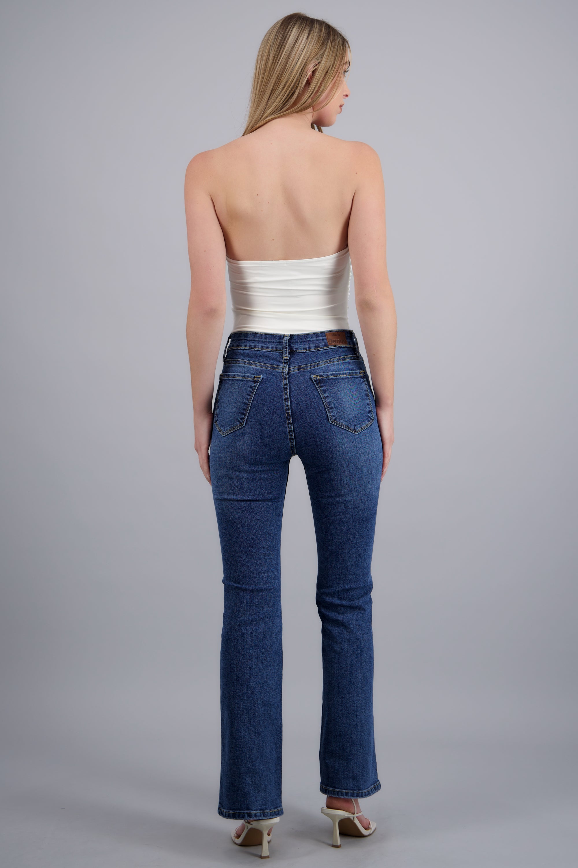 Jeans flare slim DARK WASH
