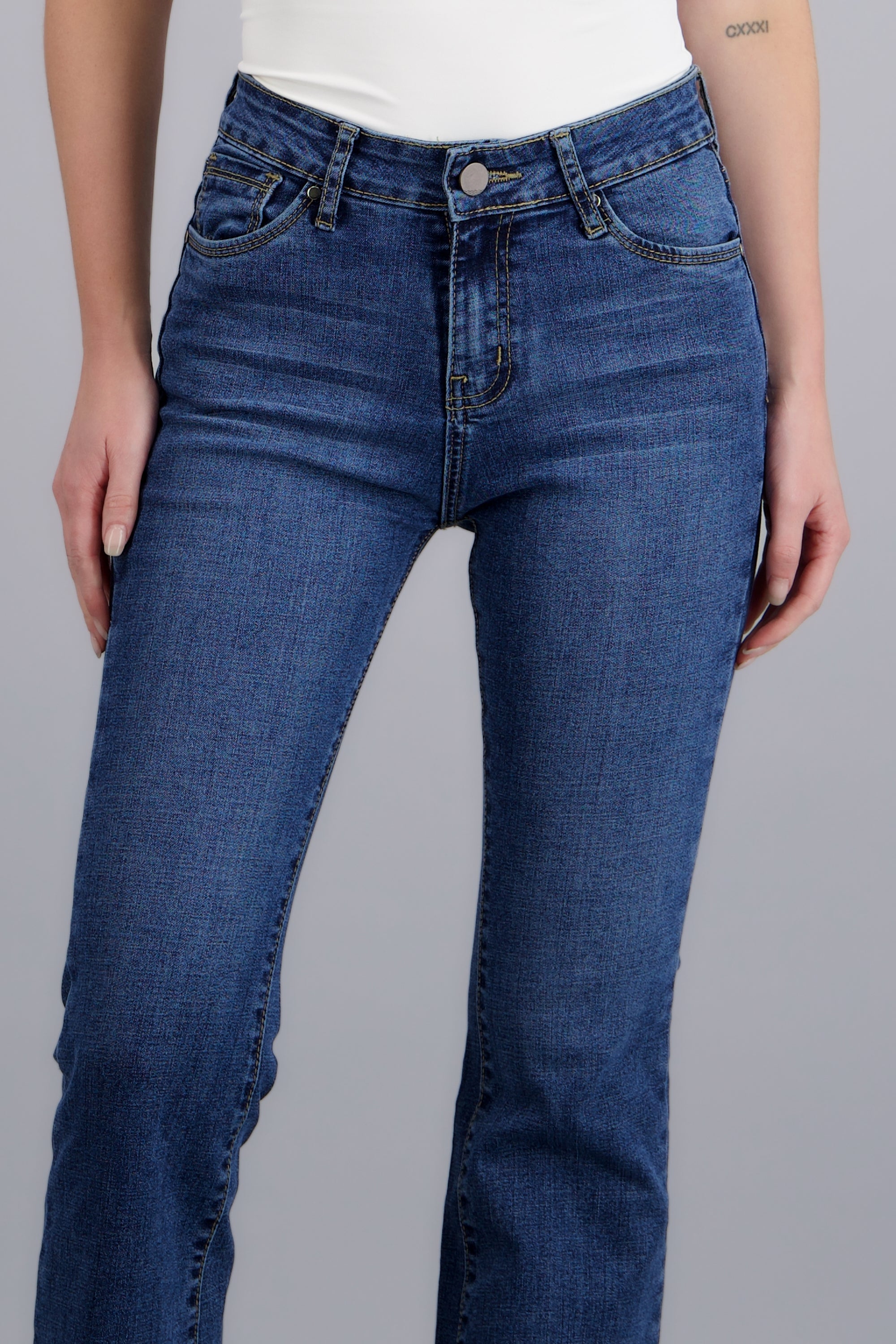 Jeans flare slim DARK WASH