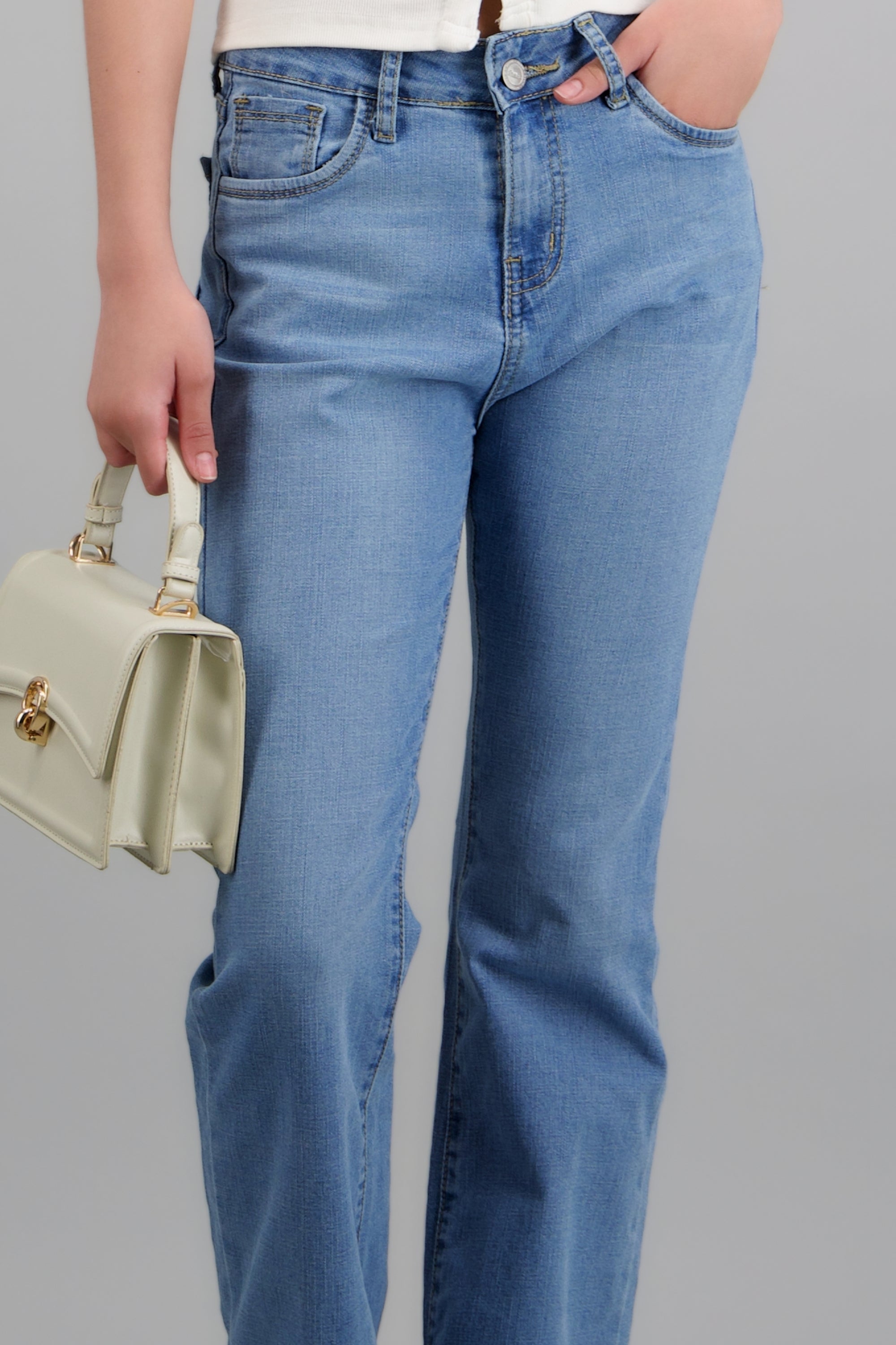 Jeans flare slim BLEACHED