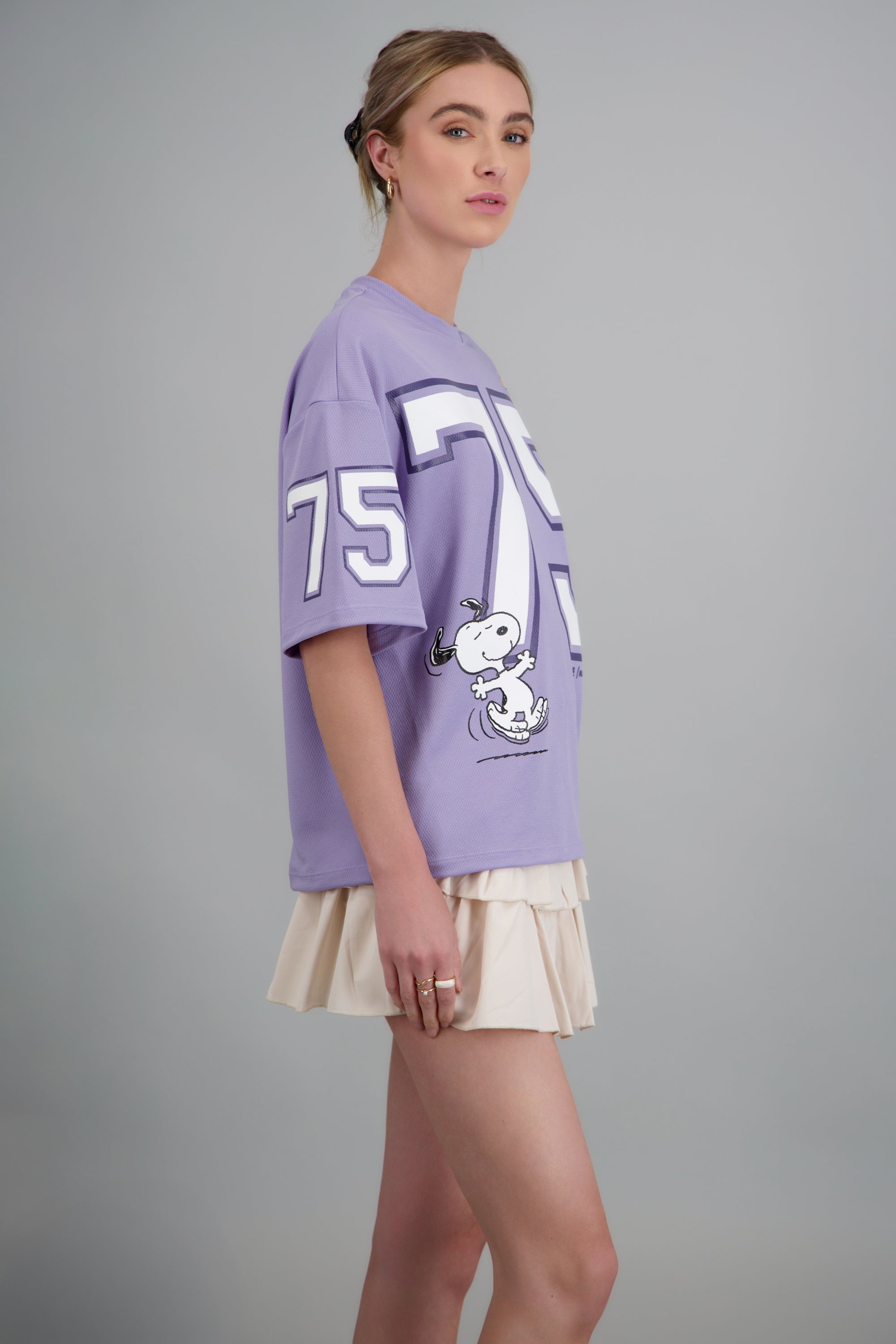 Playera deportiva Snoopy LILA