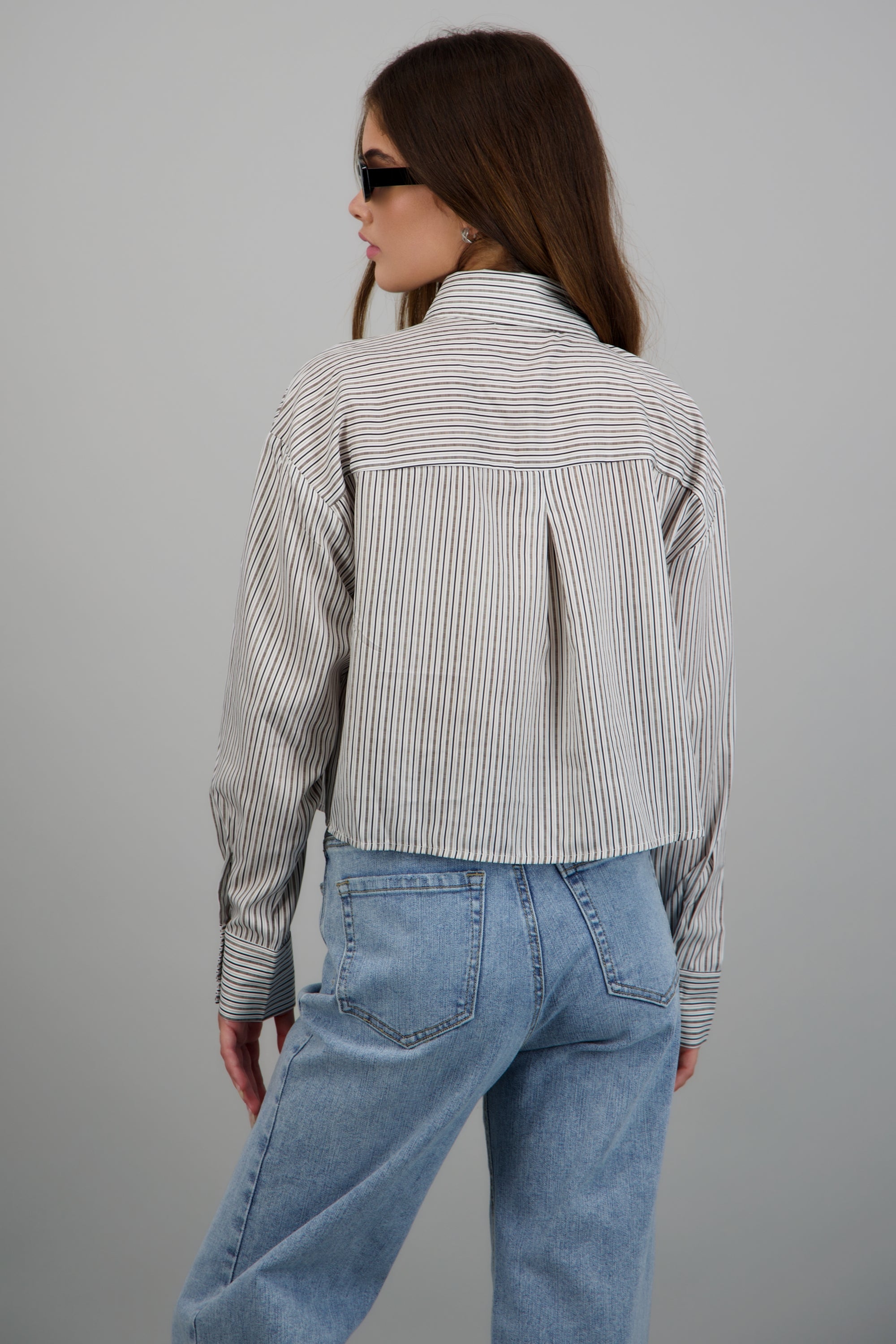 Camisa rayas sastre con corbata BLANCO COMBO