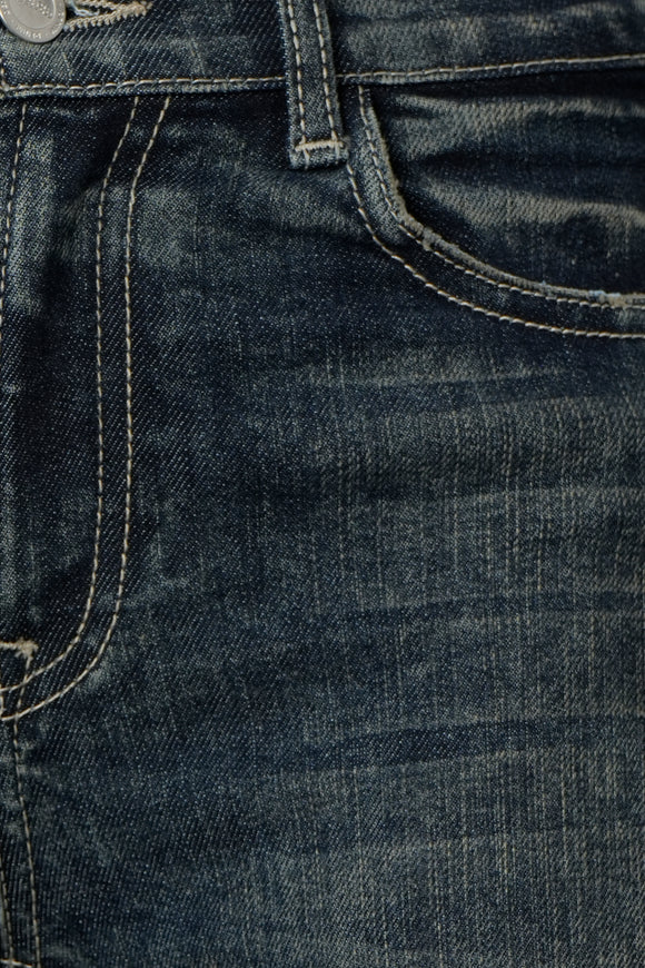 Jeans wide leg dobladillo