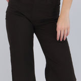 Jeans wide leg dobladillo