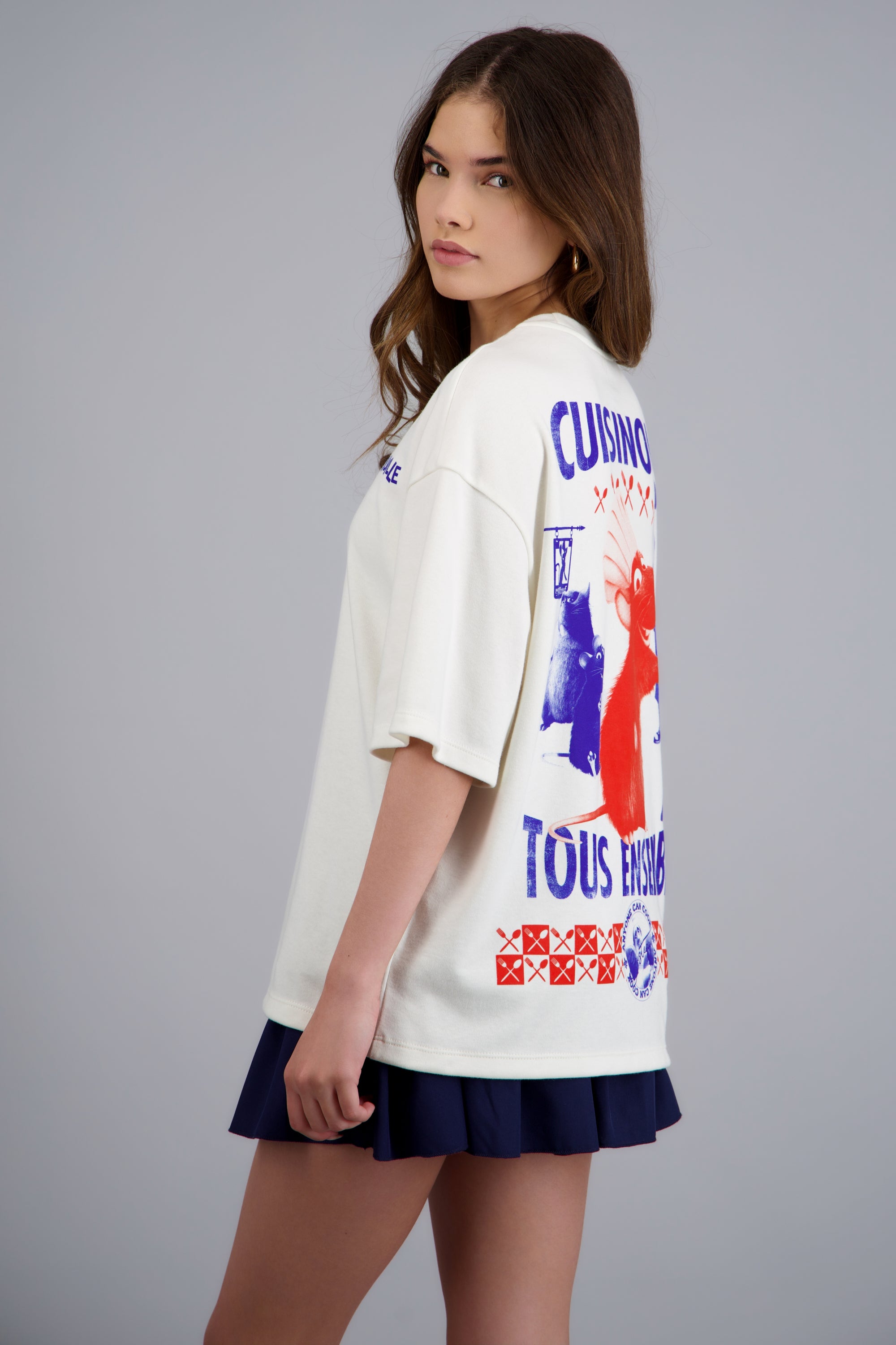 Playera Ratatouille personajes BLANCO