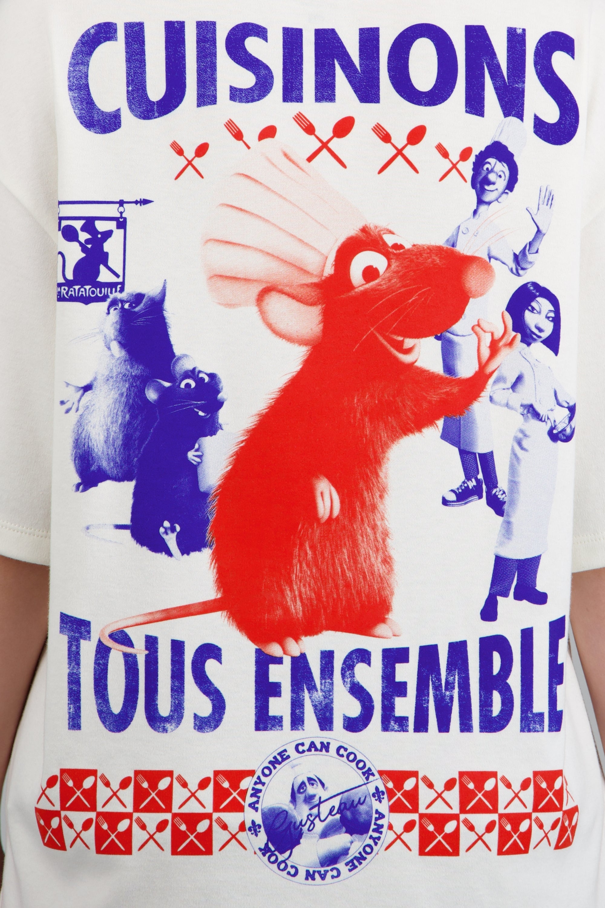 Playera Ratatouille personajes BLANCO