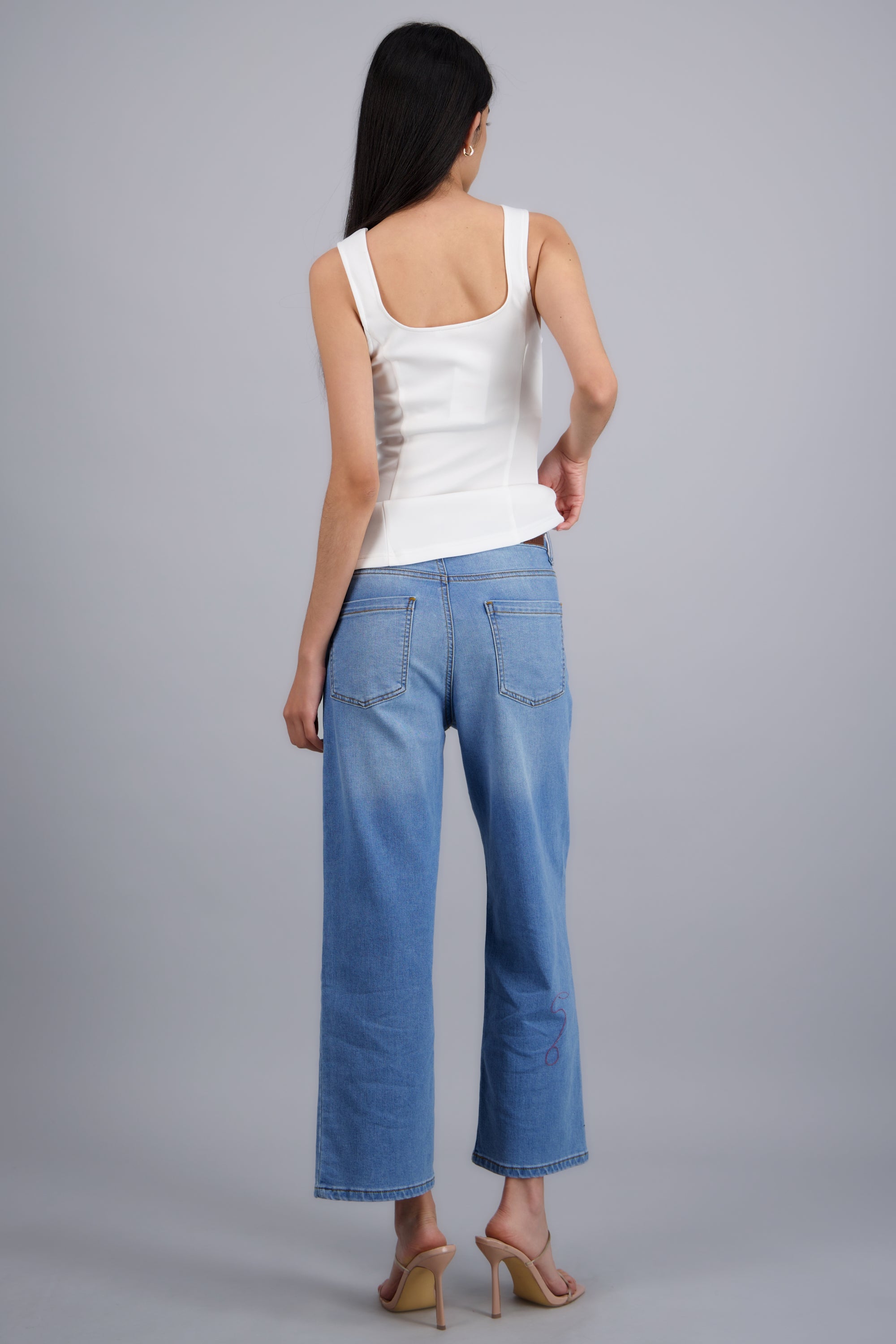Jeans cropped slim LIGHT WASH