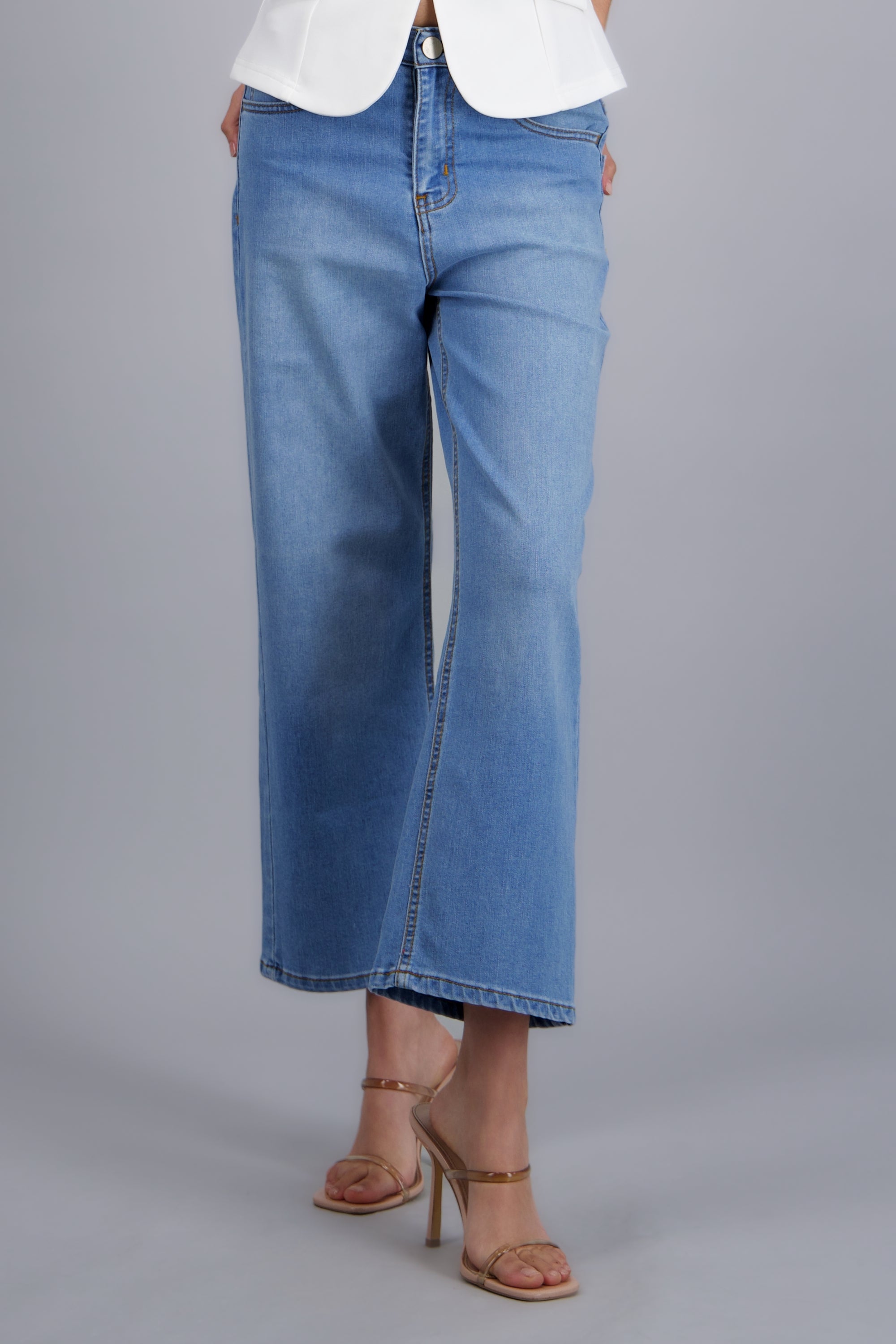 Jeans cropped slim LIGHT WASH