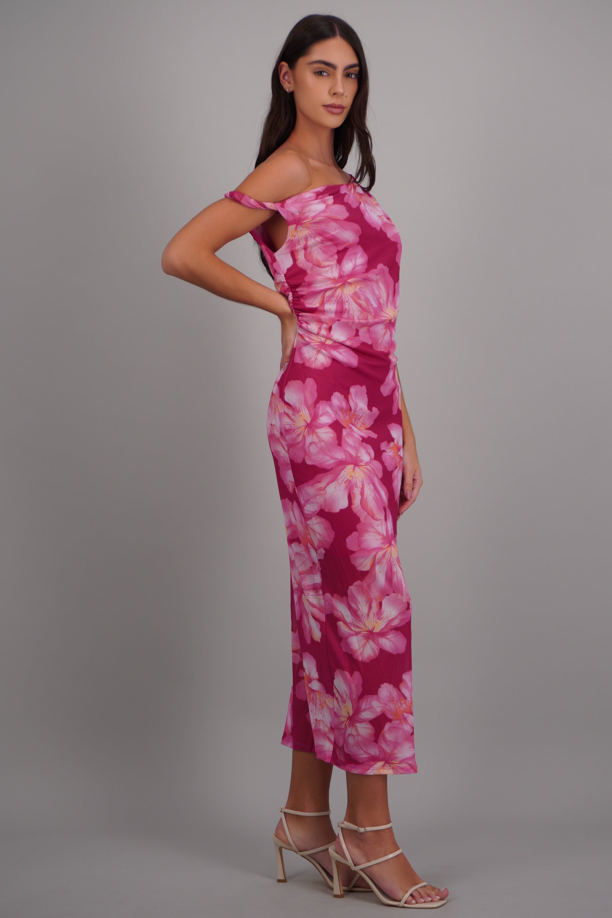 Vestido maxi flor FIUSHA