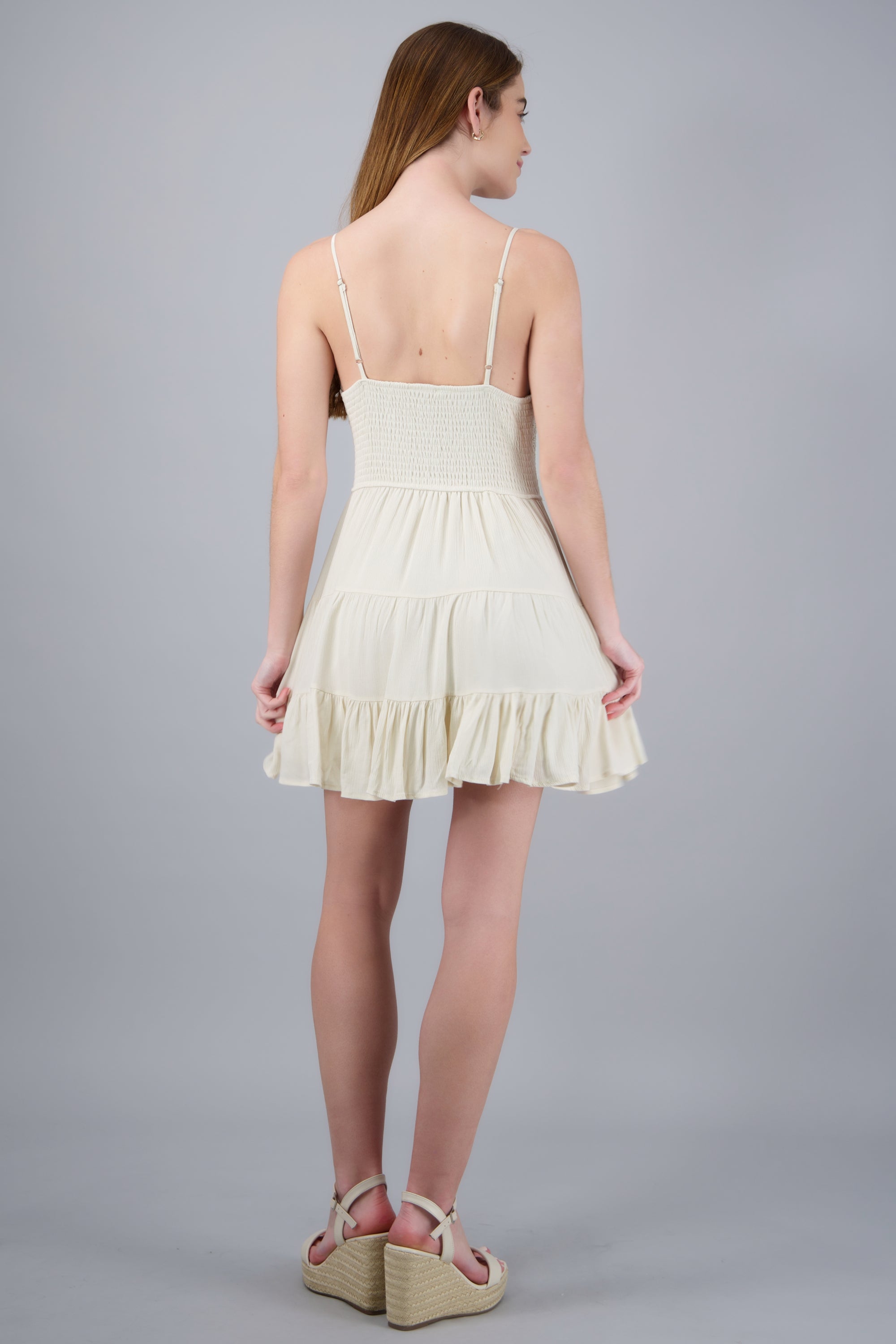 Vestido mini con crochet ARENA