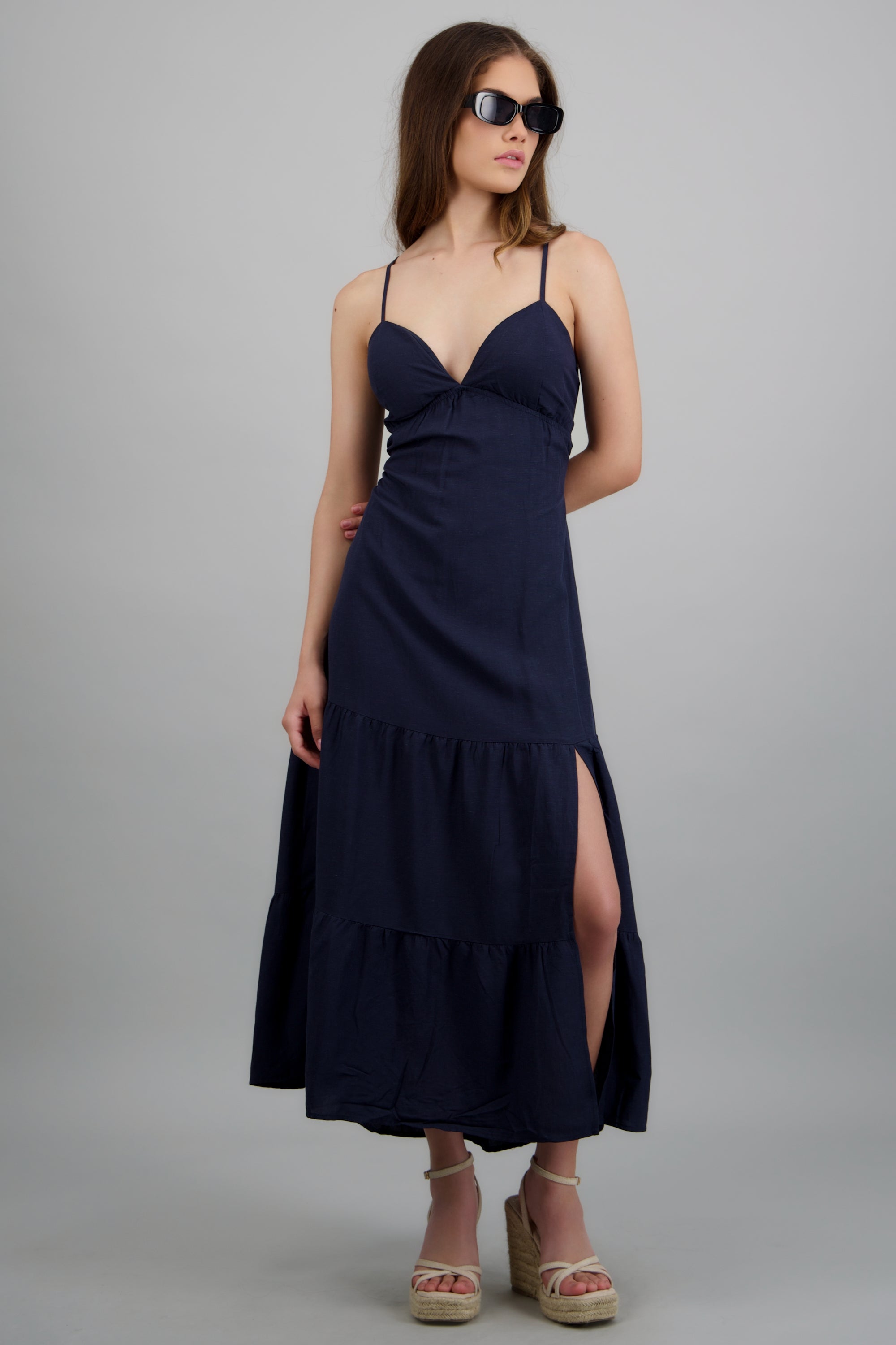 Vestido maxi tirantes MARINO