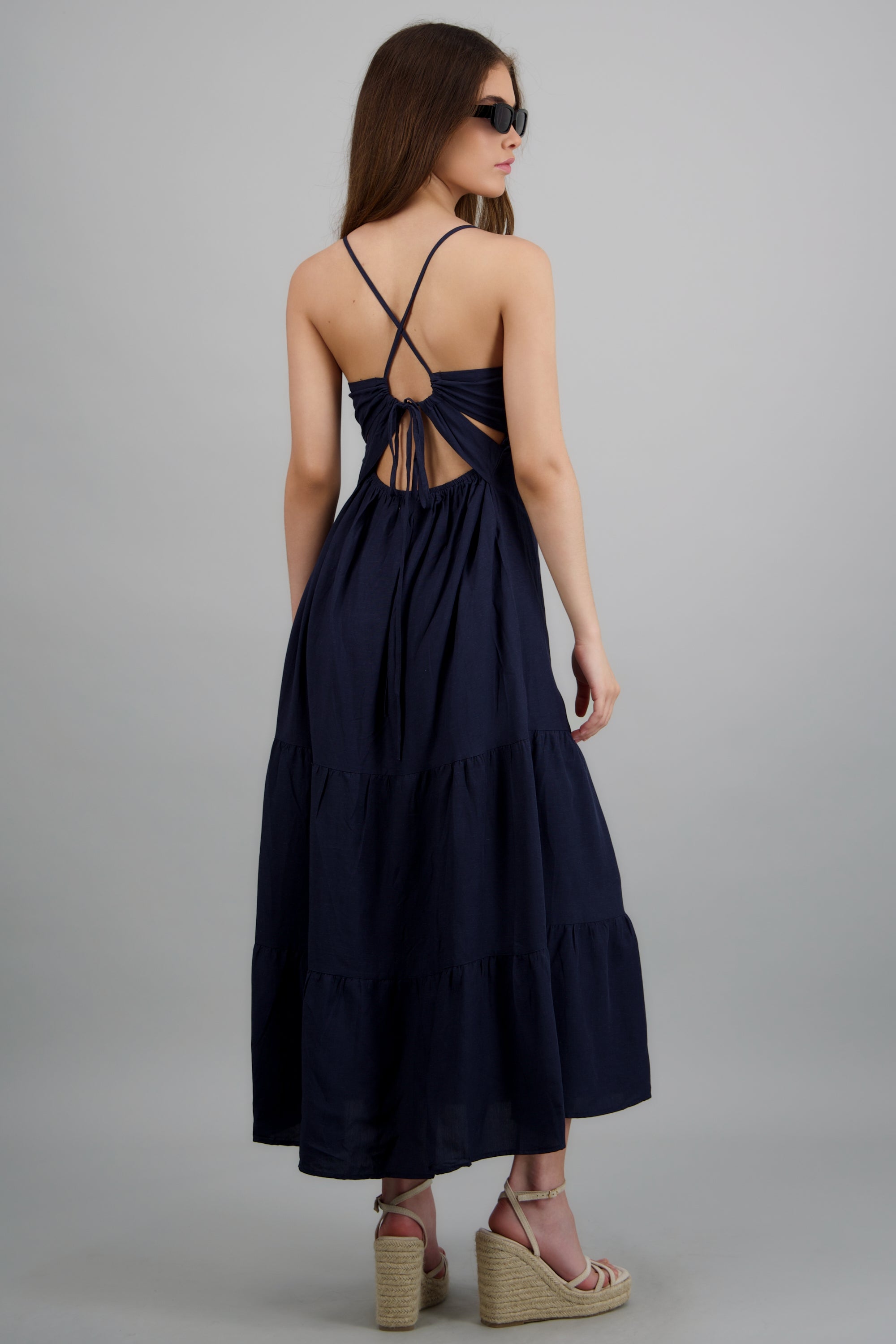 Vestido maxi tirantes MARINO