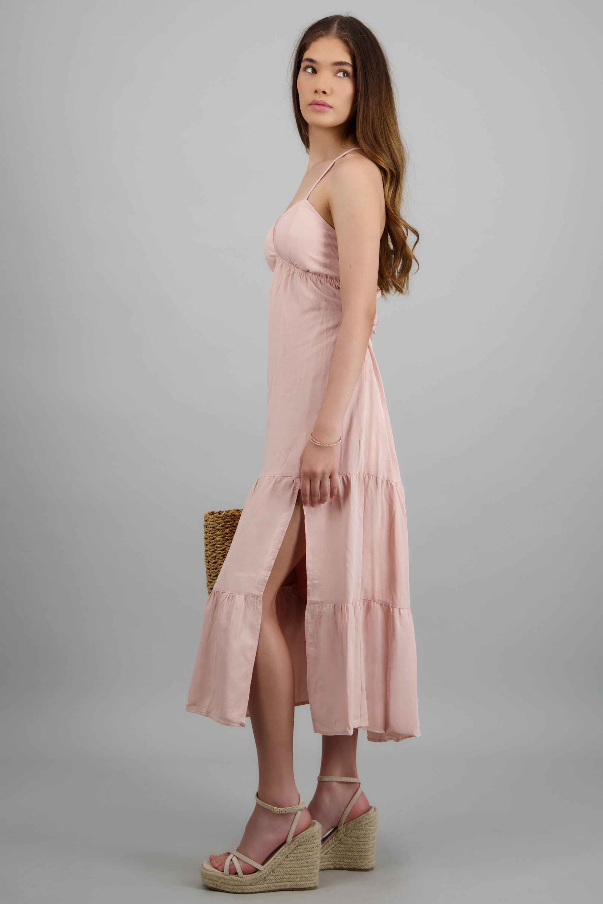 Vestido maxi tirantes PALO DE ROSA
